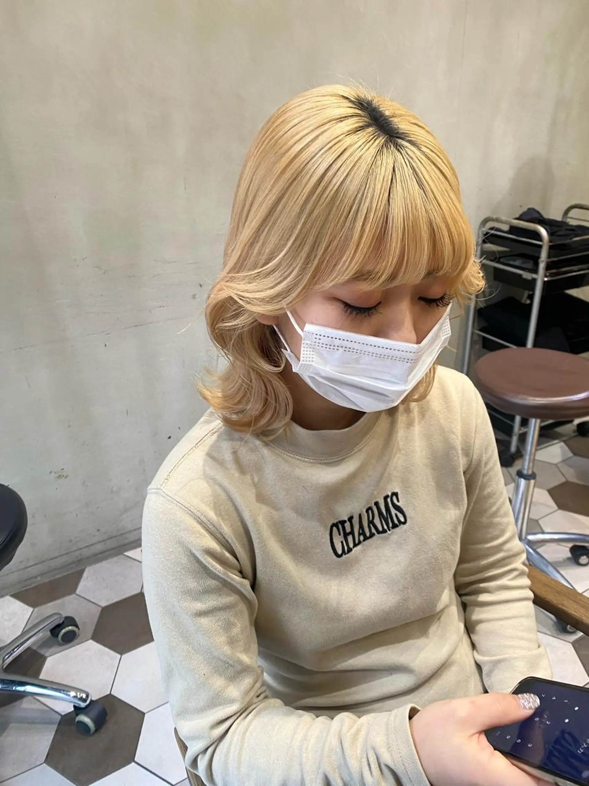 ミディアム 髪質改善韓国レイヤー SHIORI🦋のヘアスタイル