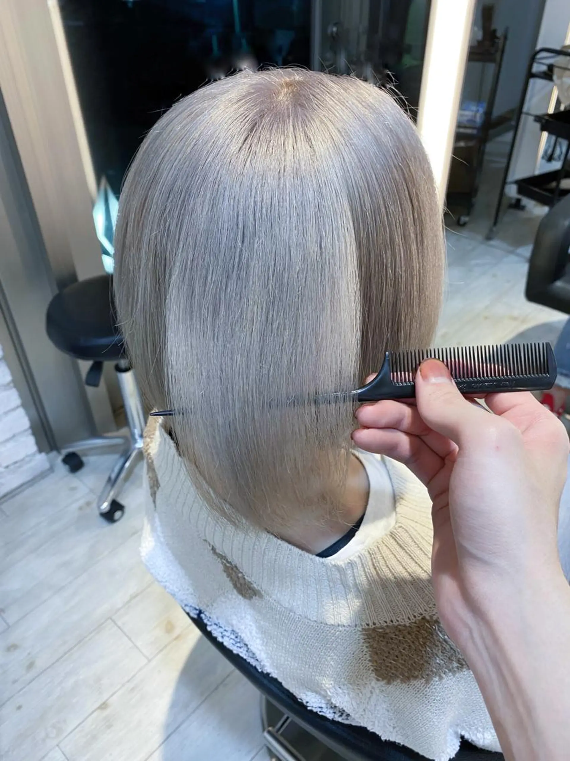 ロング カラー グレージュ カット ヘアカラー トリートメント 鈴木/ニュアンス パーマ/メンズのヘアスタイル