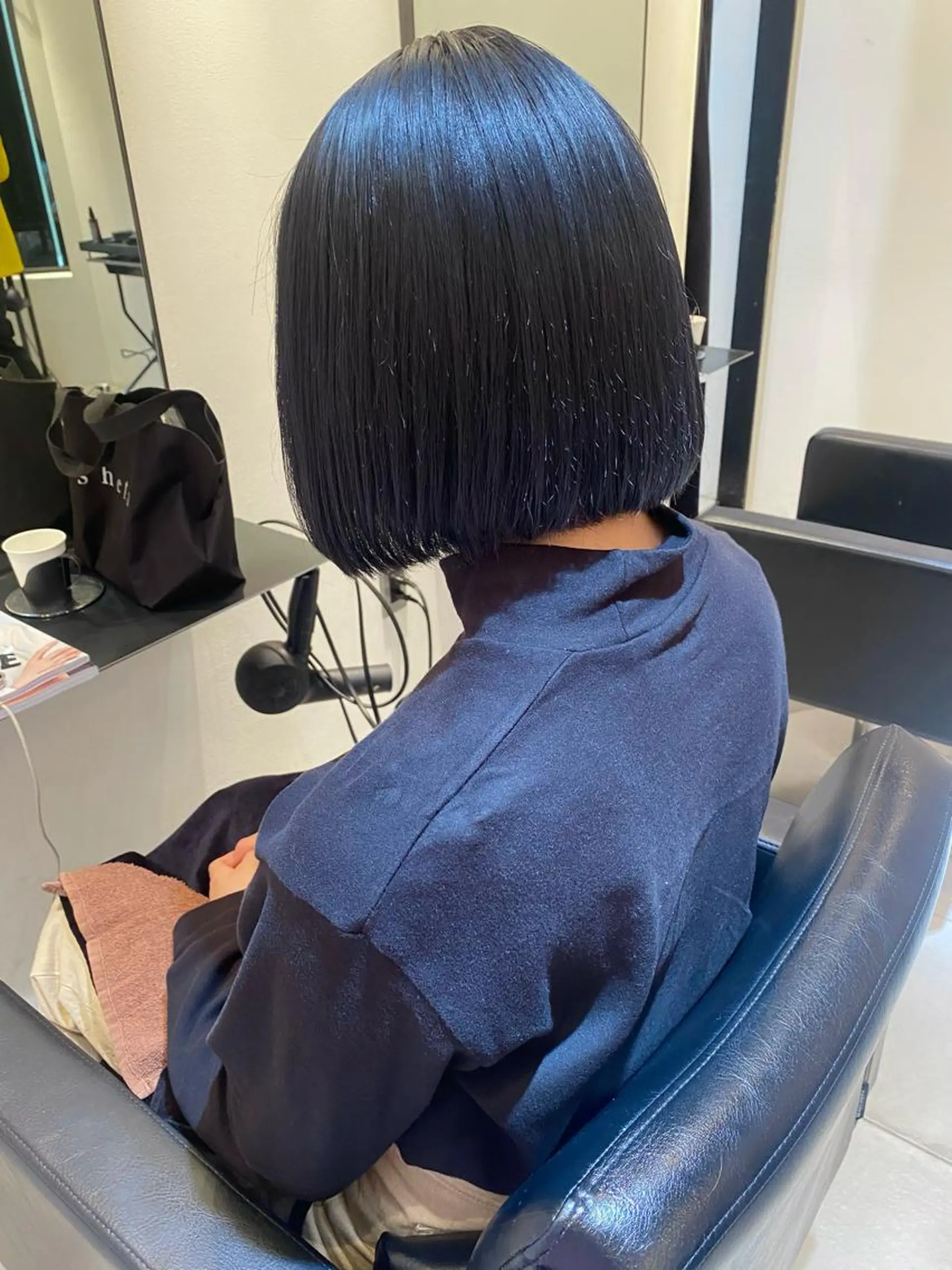 ミディアム カラー ヘアカラー riria/ボブ /透明感カラー🎀のヘアスタイル