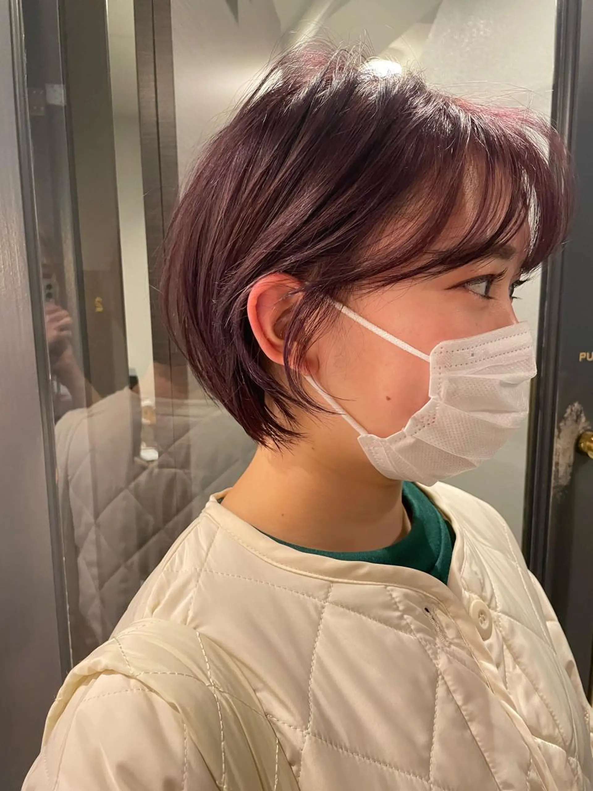 ショート 顔周りカット レイヤー/ブリーチ ♥️【木坂 桃歌】のヘアスタイル