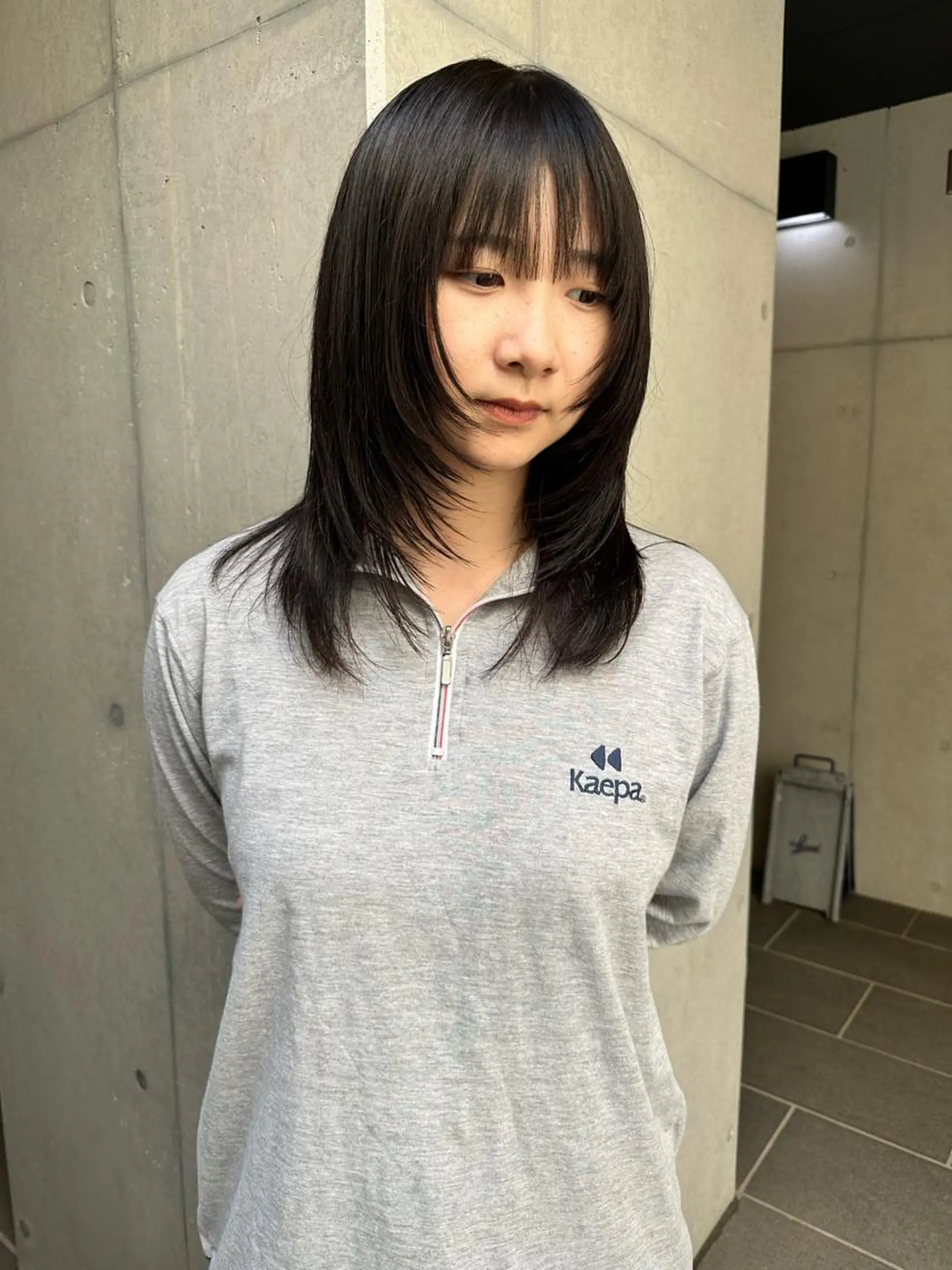 ミディアム カラー カット ヘアカラー 似合わせウルフ/ レイヤー/山本祐輔のヘアスタイル