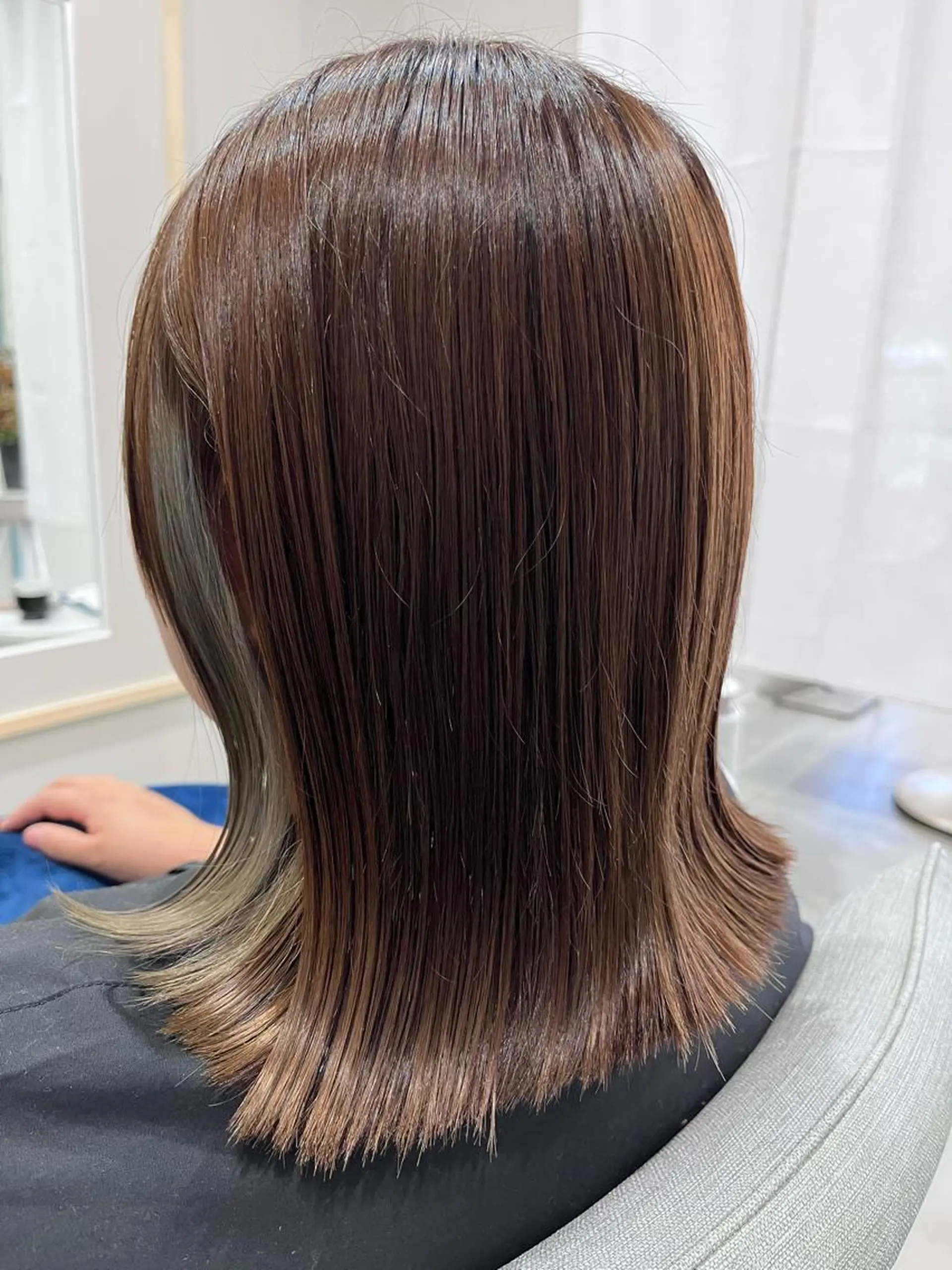 ミディアム カラー liL  hair サトウリョウタのヘアスタイル