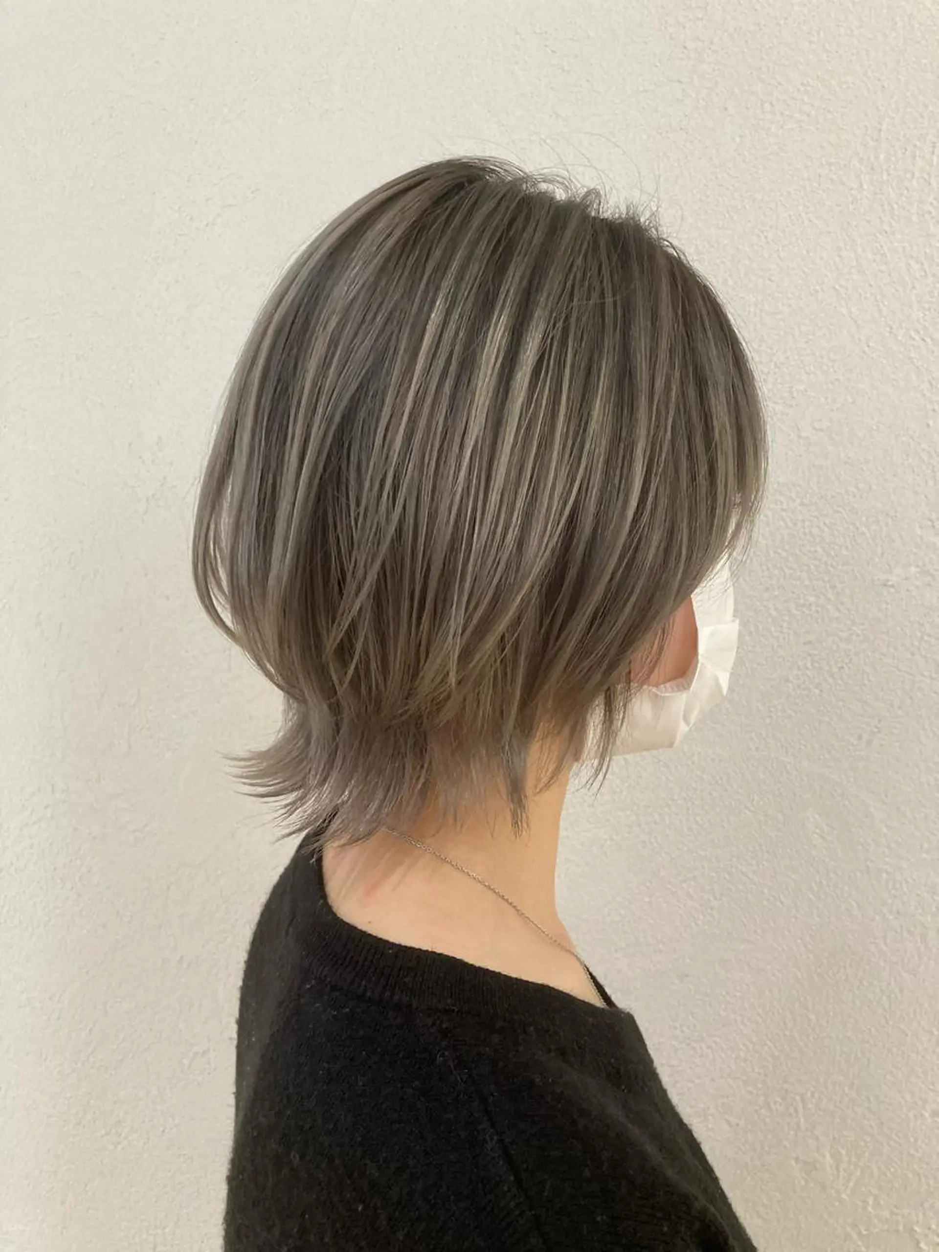 ショート カラー ショートボブ ブリーチ 透明感カラー グラデーションカラー ボブ 髪質改善/艶カラー 縮毛矯正/みほのヘアスタイル