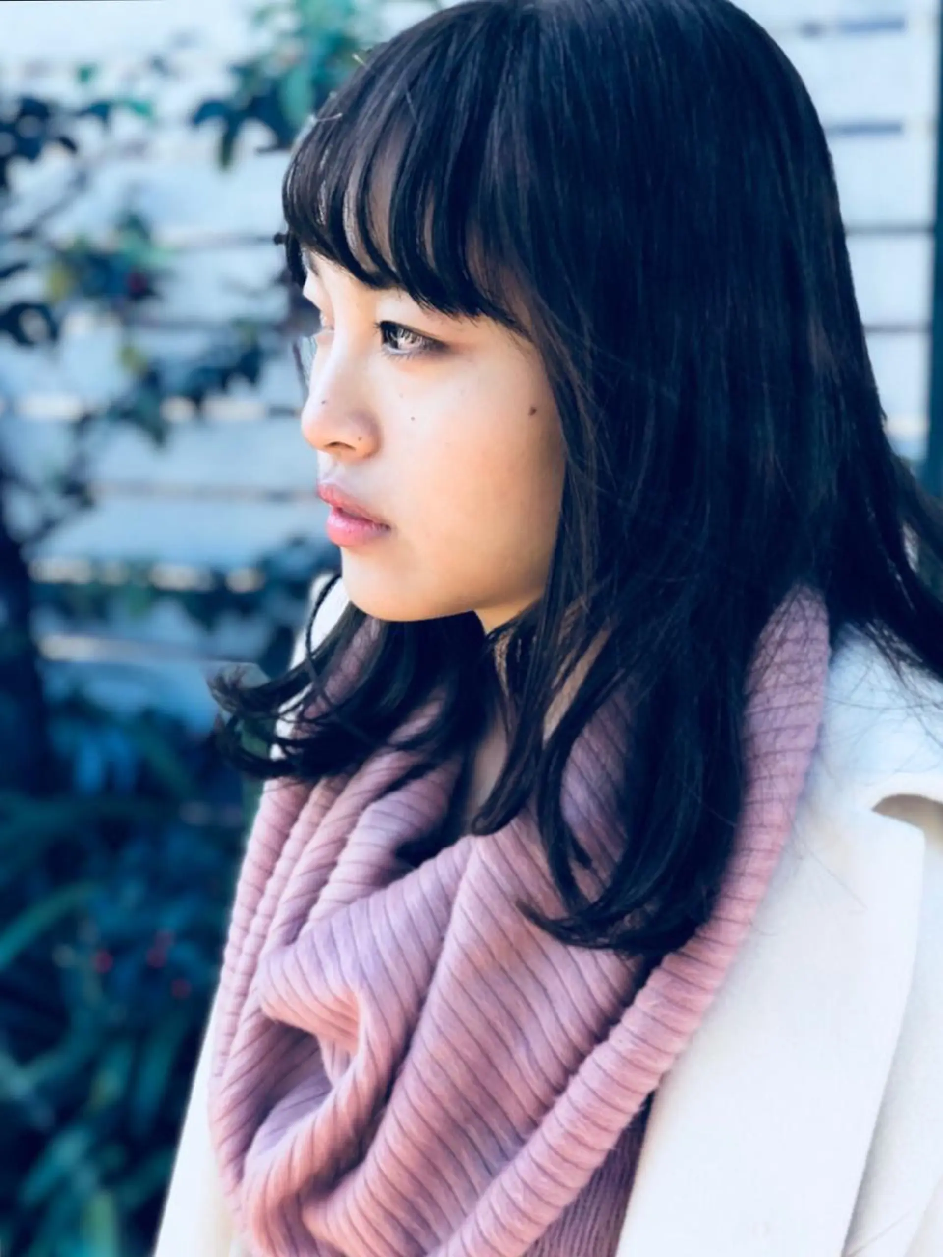 セミロング カラー 及川 祐輔のヘアスタイル
