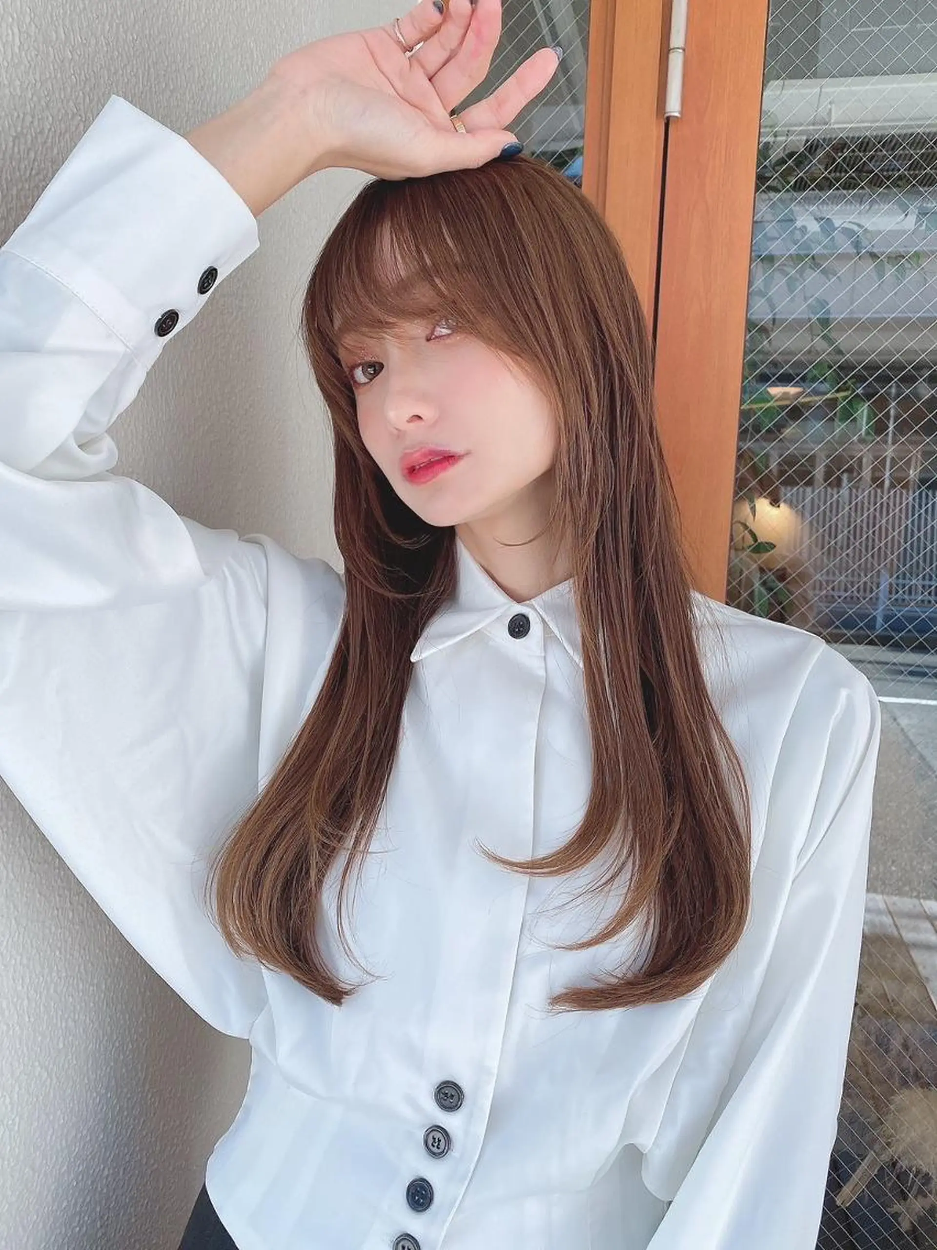 ミディアム カット 縮毛矯正 トリートメント ⭐️迫田 ゆう⭐️のヘアスタイル