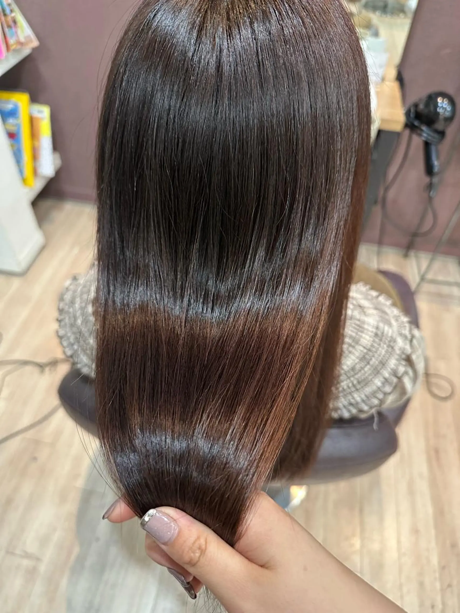 ロング ヘアカラー トリートメント ツヤ髪質改善 💜れいな💜のヘアスタイル