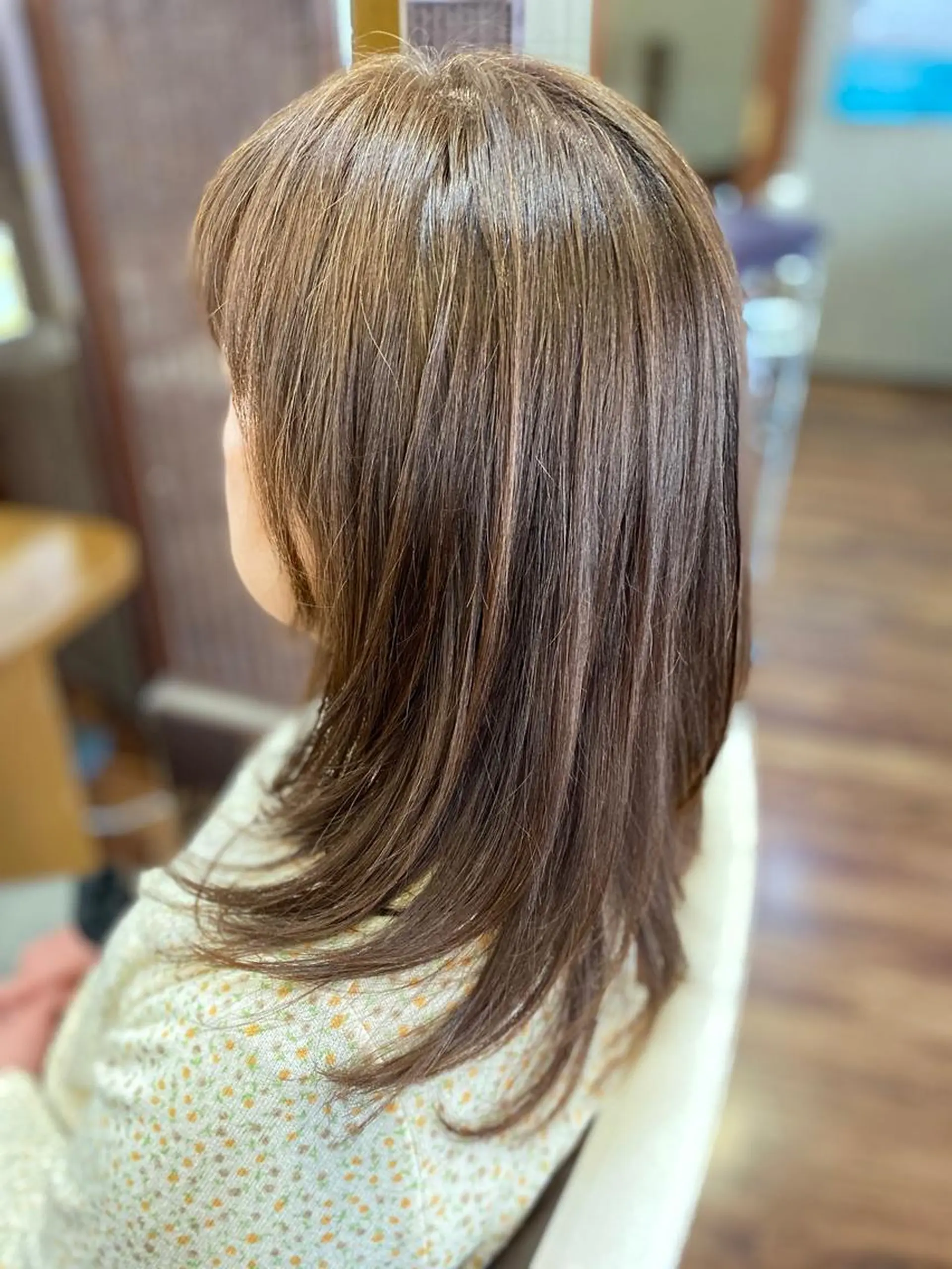 セミロング カラー カット ヘアカラー 桝本 由佳のヘアスタイル