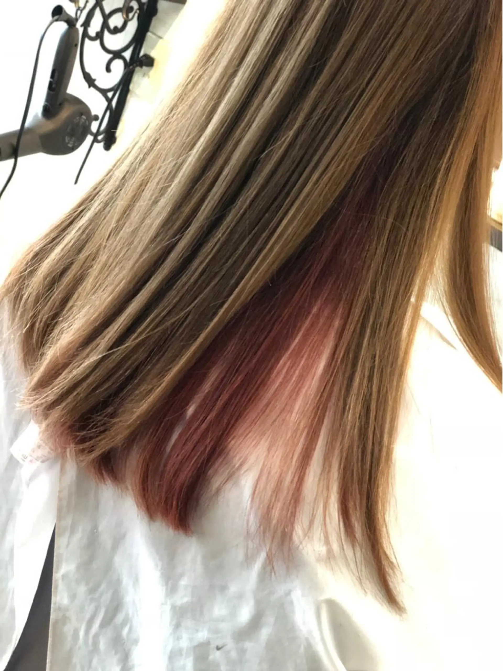 セミロング ヘアカラー 松本 亮のヘアスタイル