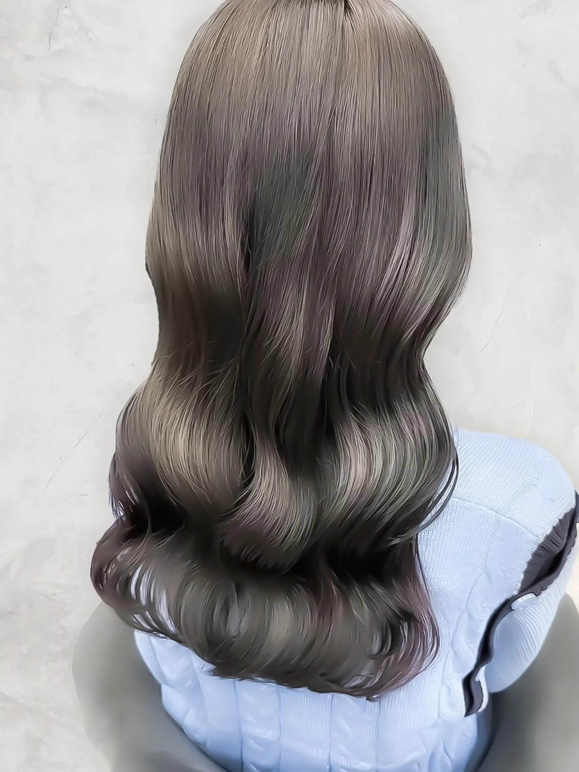 ロング カラー カット ヘアカラー トリートメント 盛れる顔周り×韓国 レイヤー/あやの🐒のヘアスタイル