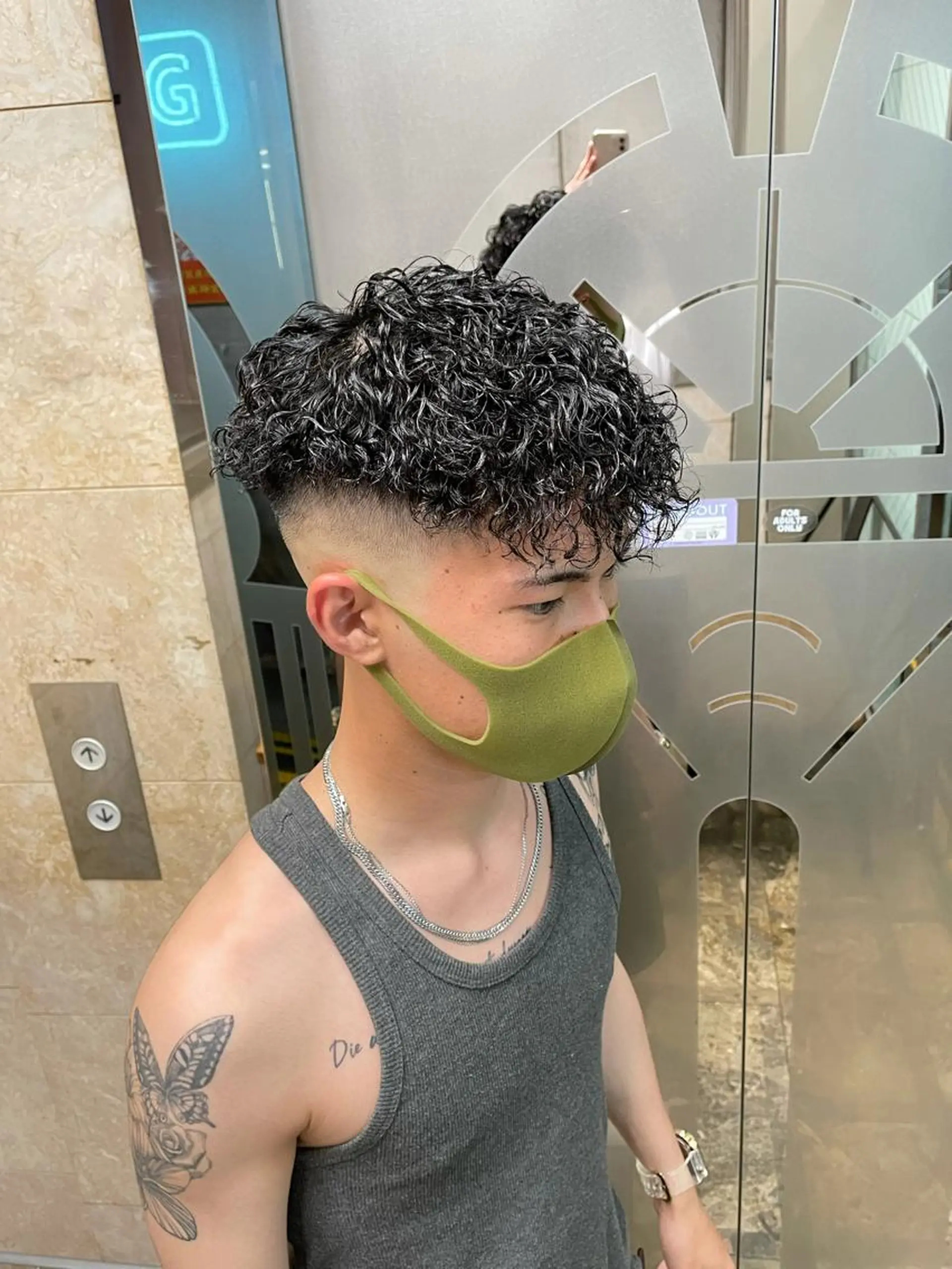 パーマ メンズ Le'a所属・渋谷/フェード/ 國分 翔のヘアスタイル