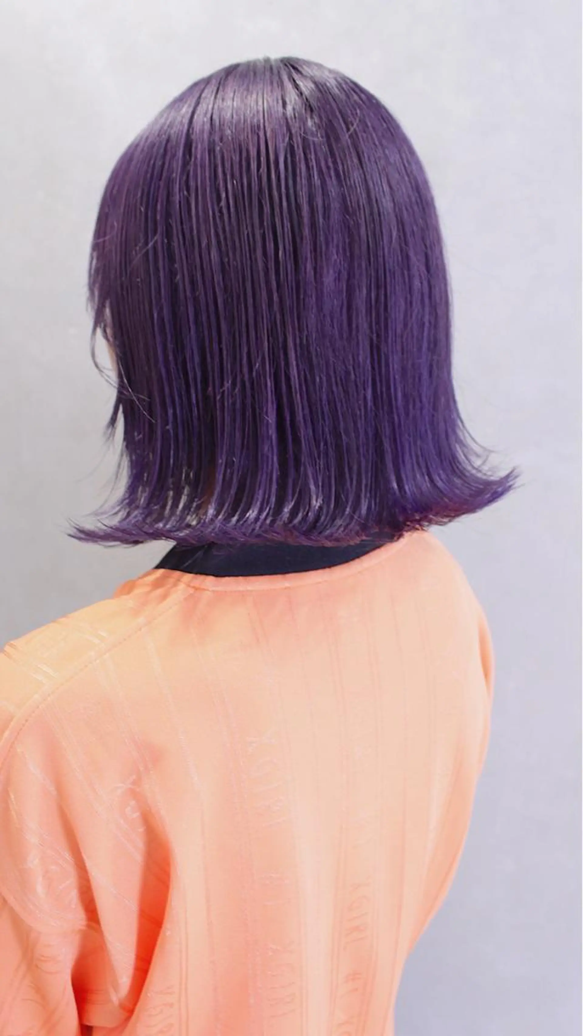 ミディアム カラー ヘアアレンジ ピンクカラー バイオレットカラー バイオレットピンク ヘアカラー トリートメント lani ブリーチ /ダブルカラーのヘアスタイル