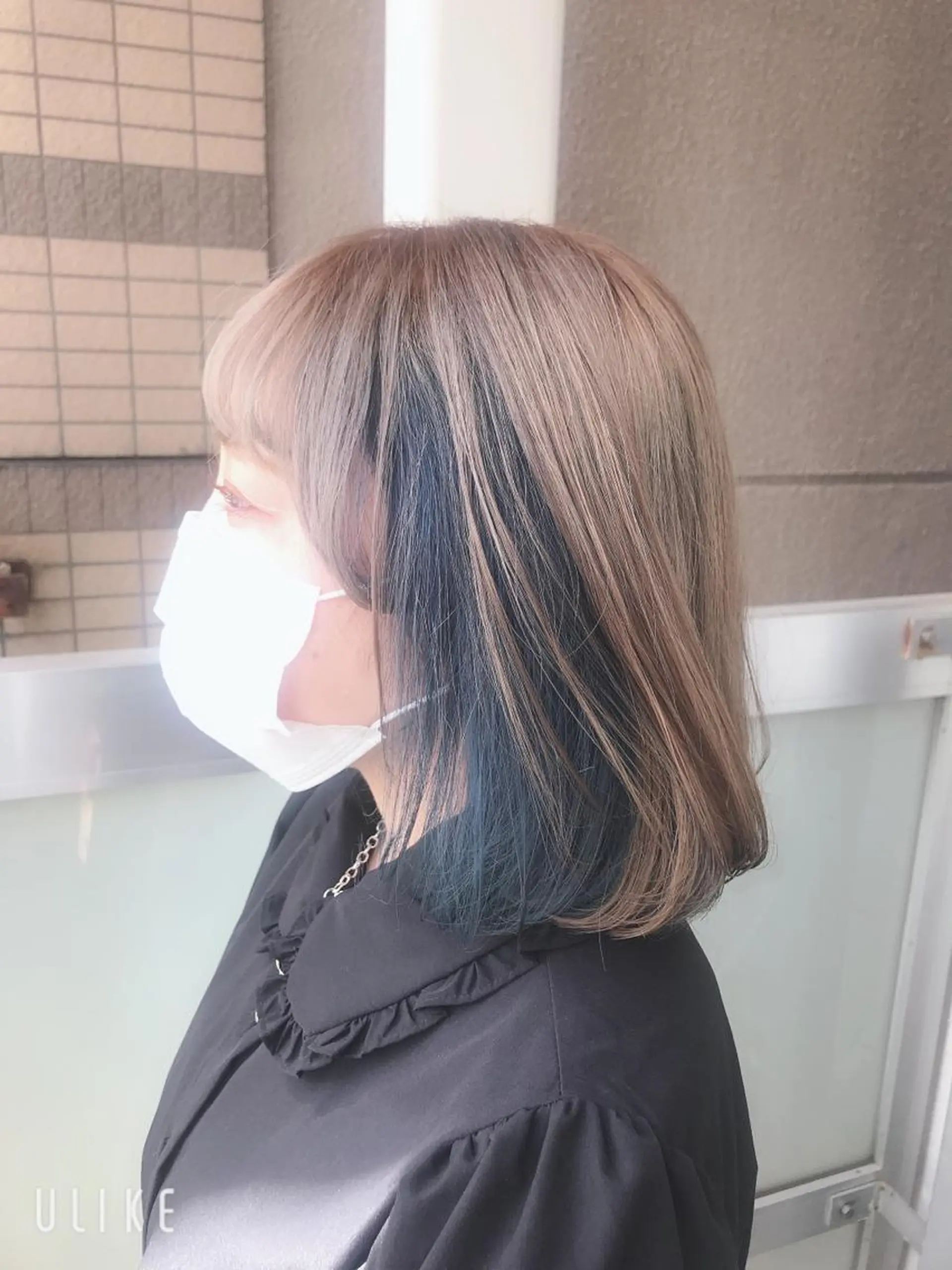 ミディアム カラー 岩谷/ブリーチ 🪽透明感カラーのヘアスタイル
