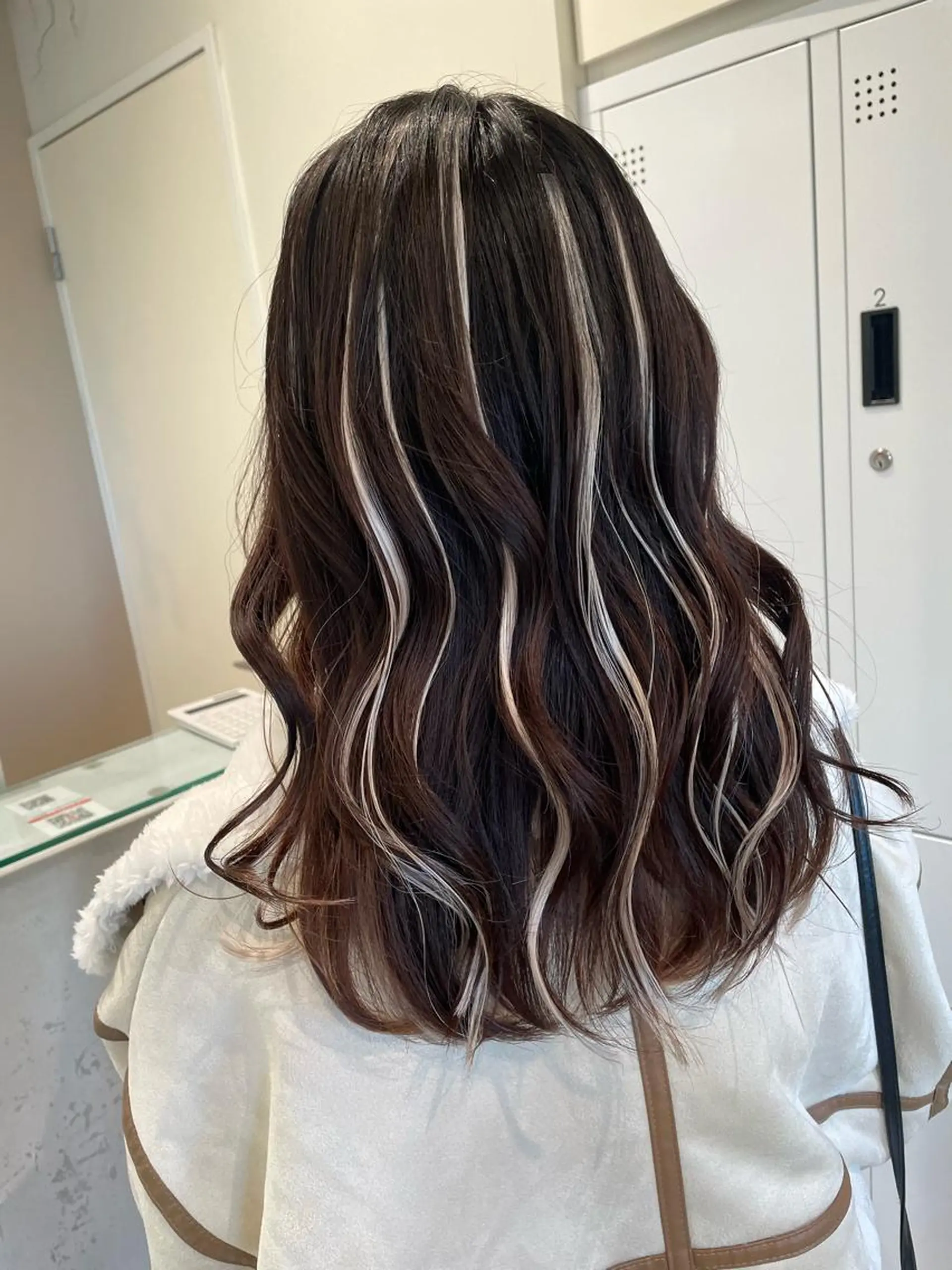 セミロング エクステ ハイライト ボブ/インナーカラー /眉毛/Miyuのヘアスタイル