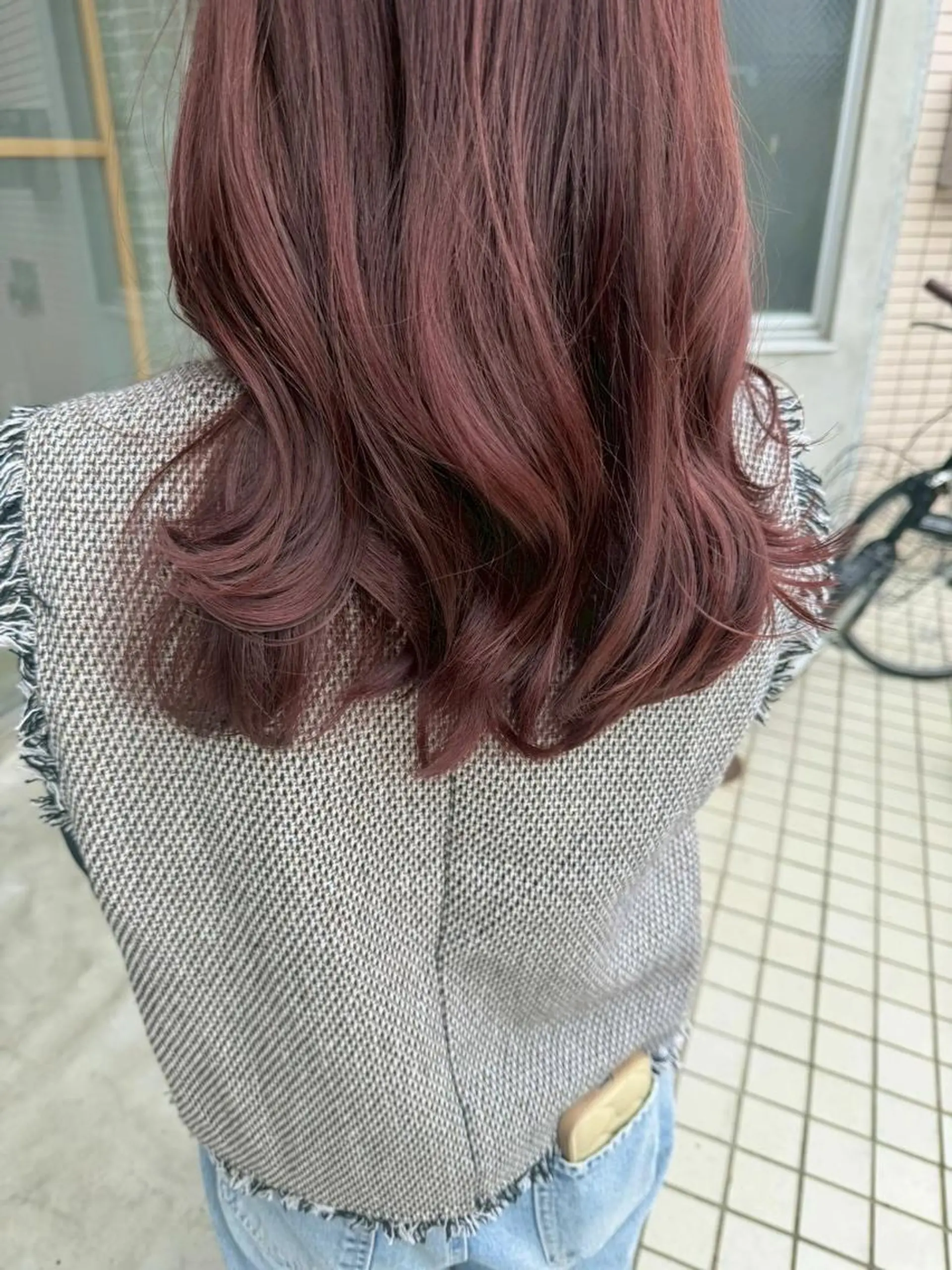 ミディアム カラー ブラウンカラー 透明感カラー レッドカラー レッドブラウン カット ヘアカラー トリートメント 韓国/ボブ/まつパ 🩰aikaのヘアスタイル