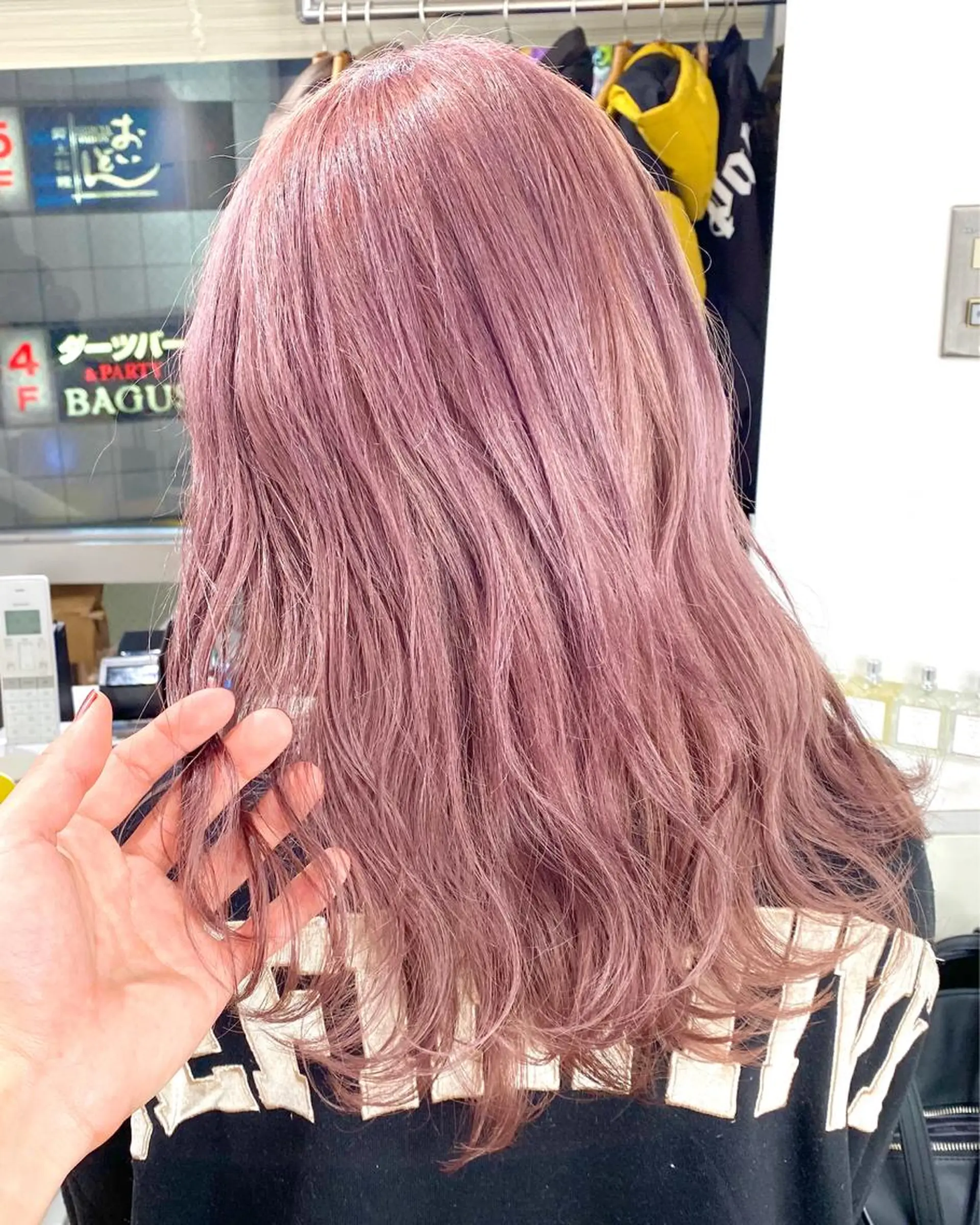 セミロング カラー 🌙HIZUKI🌙 ハイトーン 艶髪のヘアスタイル