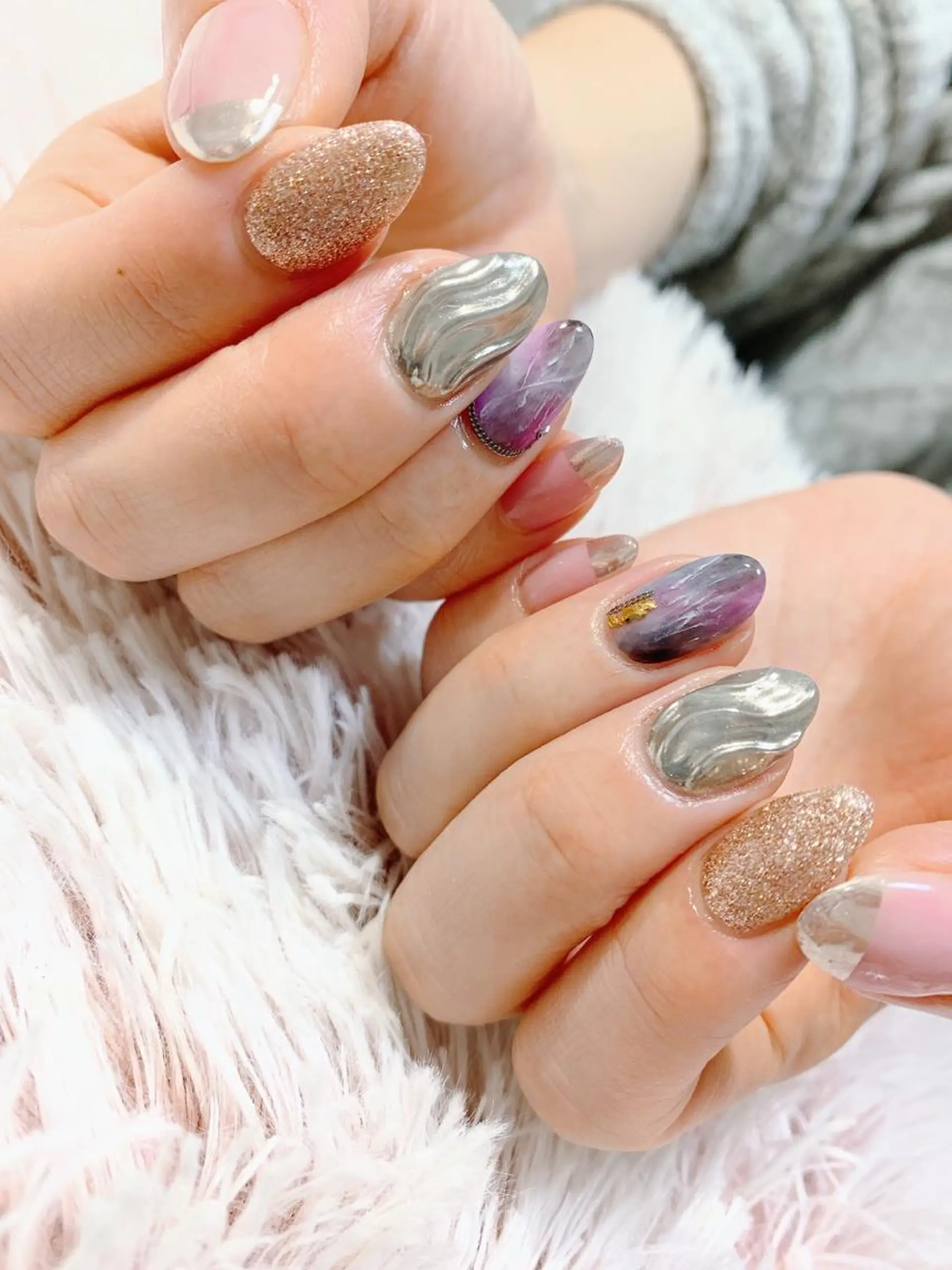 ネイル ニュアンスネイル Blancnail 江口のネイルデザイン