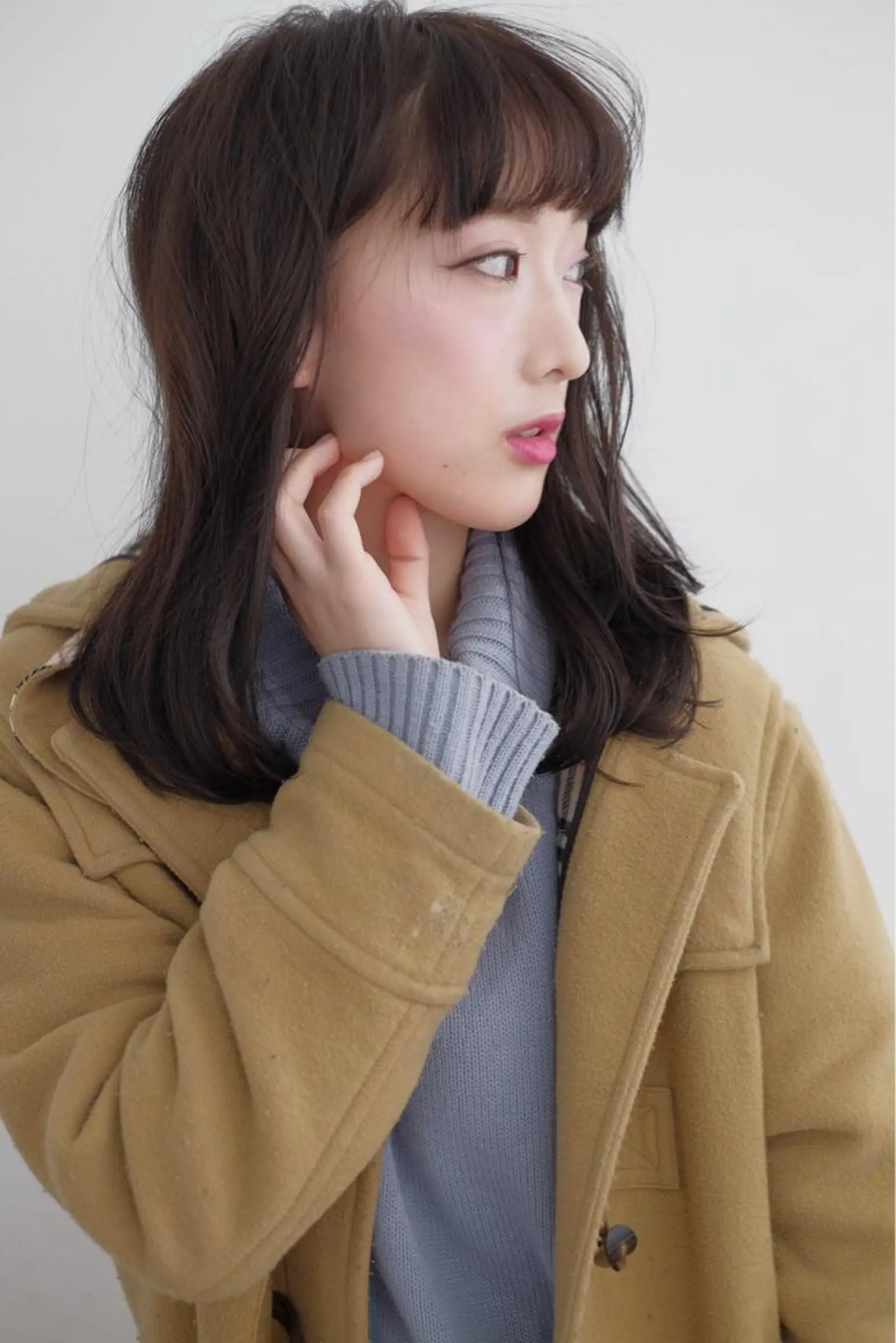 ミディアム 佐藤 旭のヘアスタイル