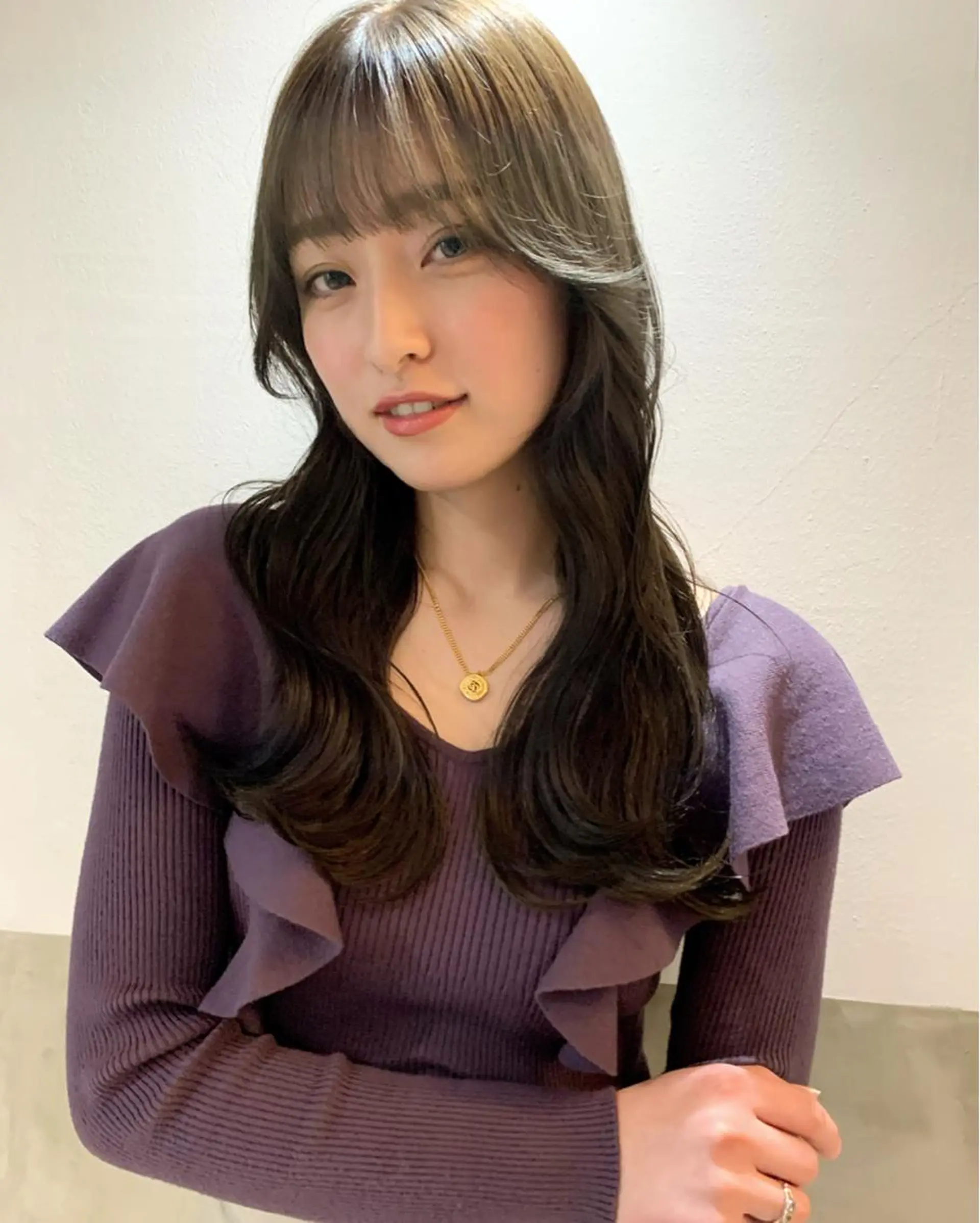 セミロング カラー カット ヘアカラー トリートメント Pia/KIRIA /福岡美容室のヘアスタイル