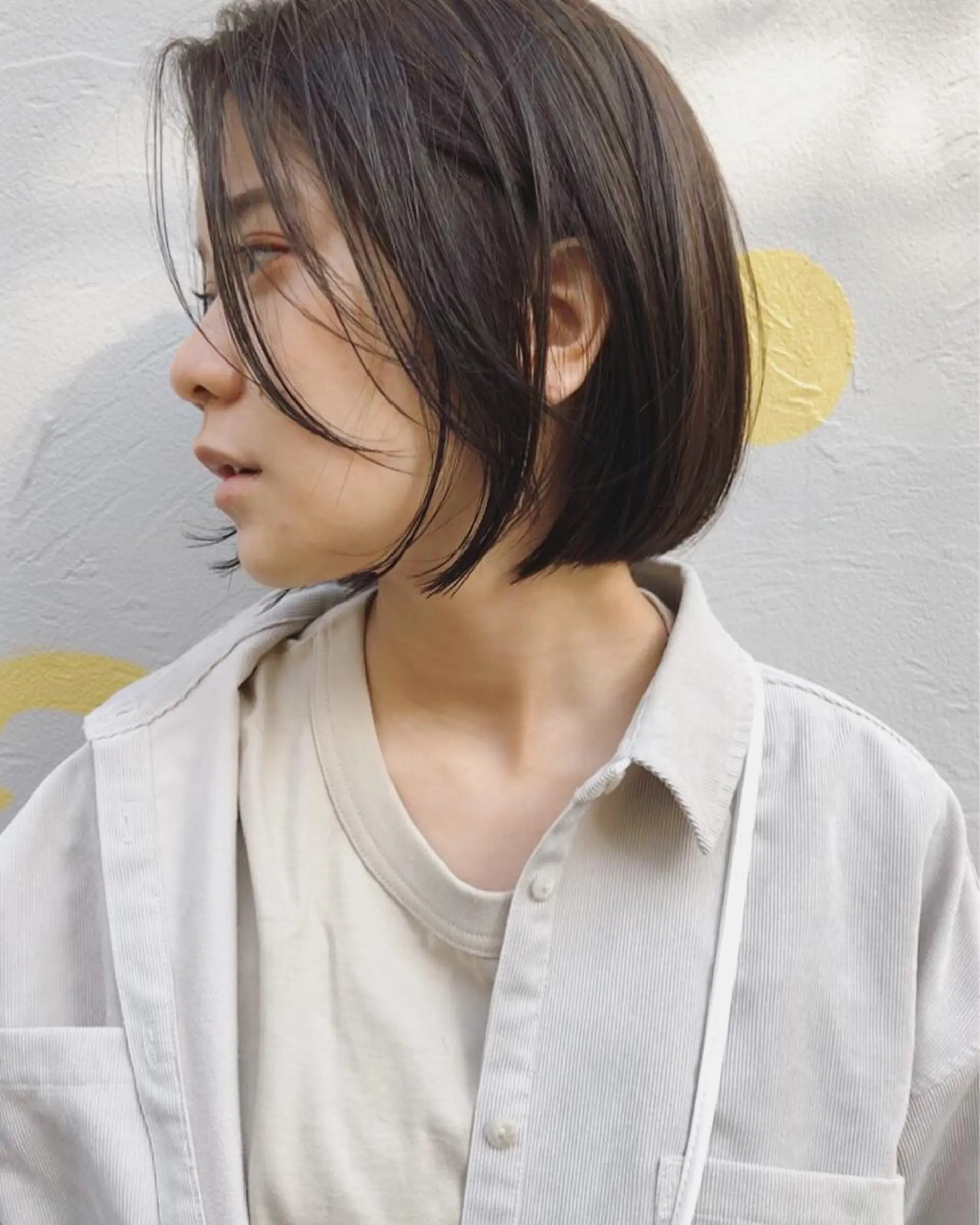 ショート カラー ベージュカラー ボブ カット ヘアカラー トリートメント 村上雅人 ナチュラルモードのヘアスタイル