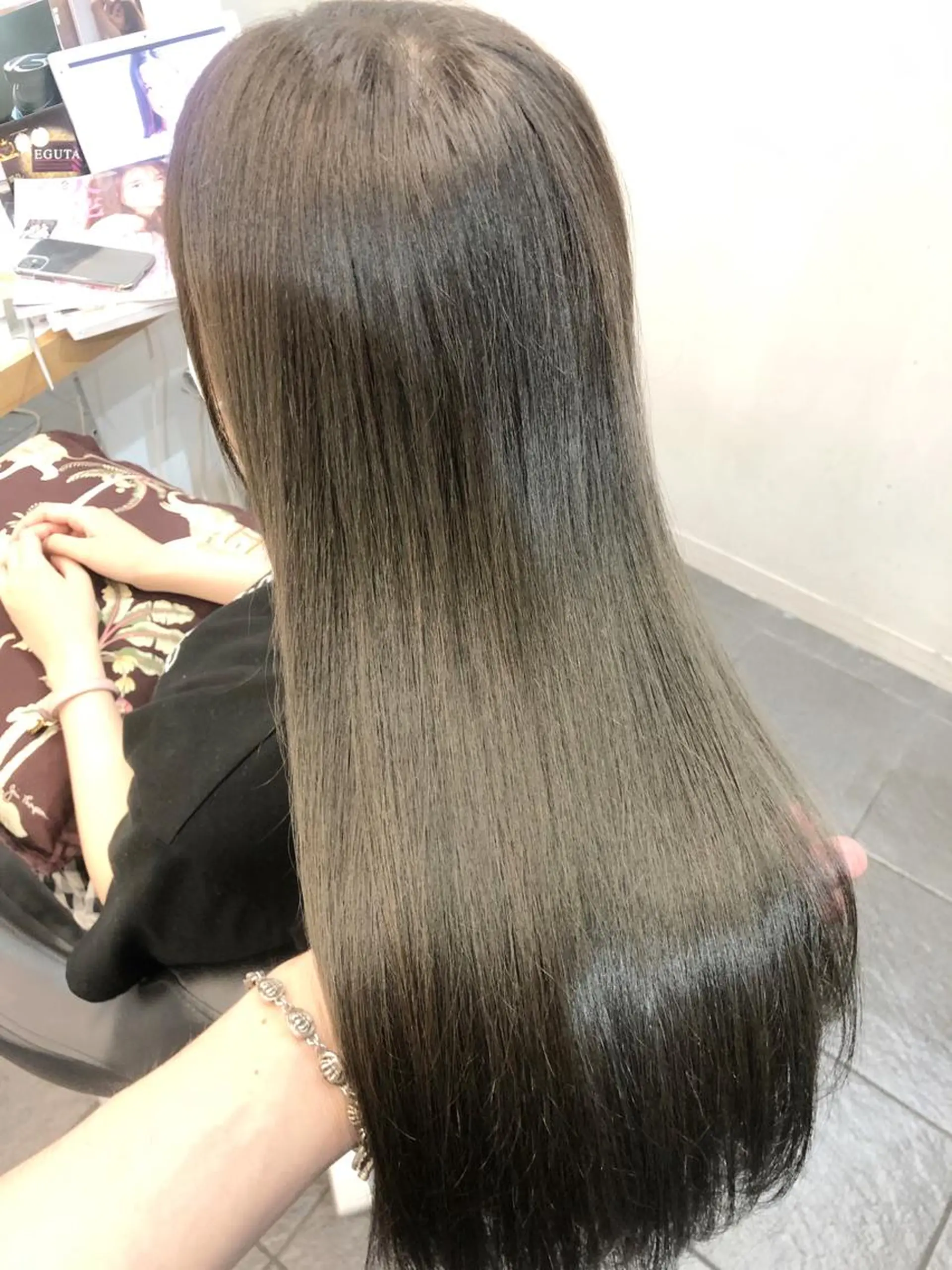 カラー アディクシーカラー グレージュ オリーブグレージュ オリーブグレー ヘアカラー トリートメント ヘッドスパ グレージュ/髪質改善 Yamato.hのヘアスタイル