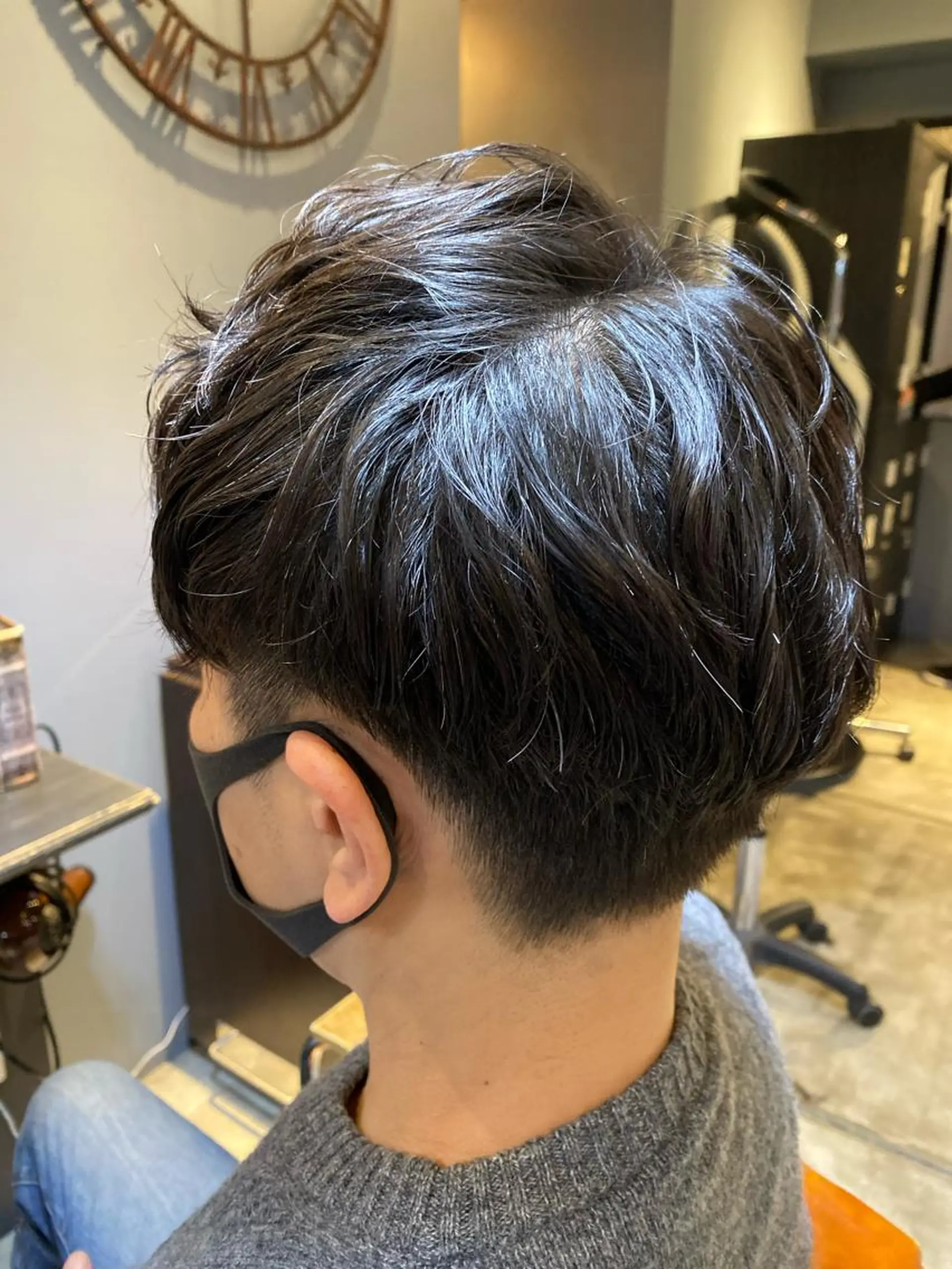 メンズ マッシュ メンズパーマ ツーブロック カット パーマ shell 吉祥寺 加藤慎二のヘアスタイル