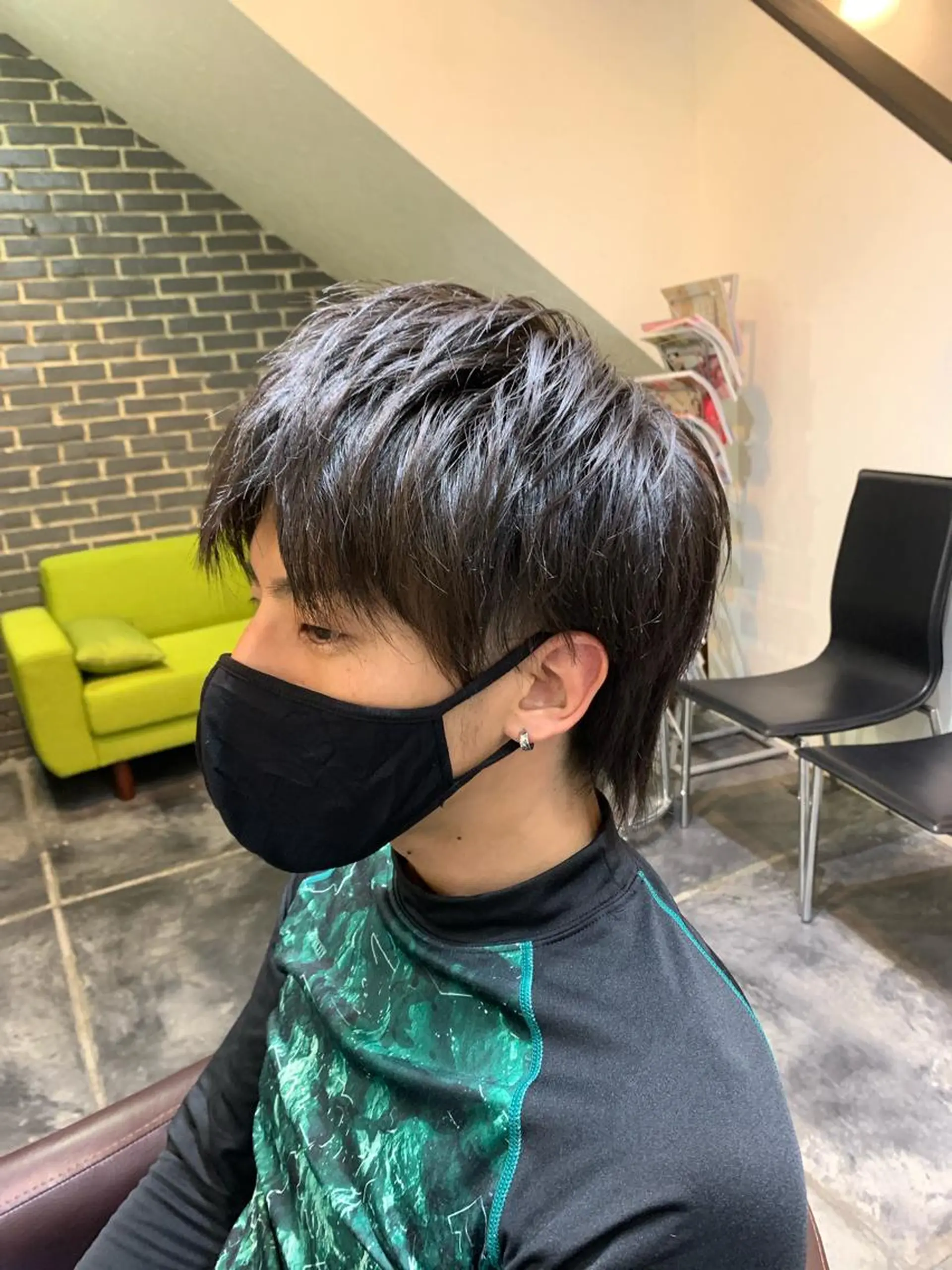 メンズ メンズウルフカット ウルフカット トクシ ーのヘアスタイル