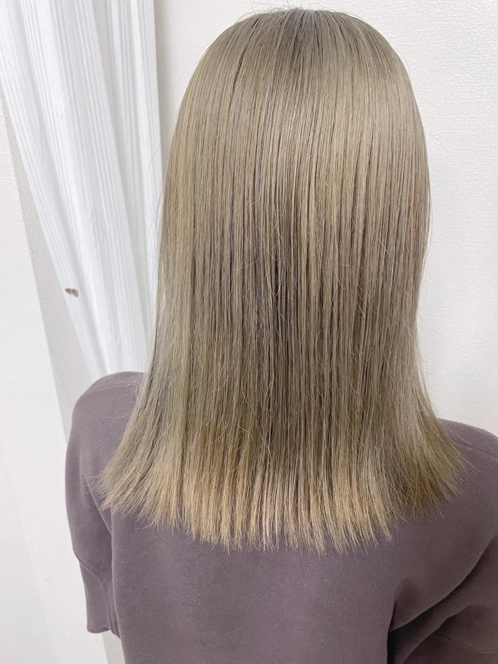 ミディアム カラー ケアブリーチ /髪質 改善/古橋圭史郎のヘアスタイル