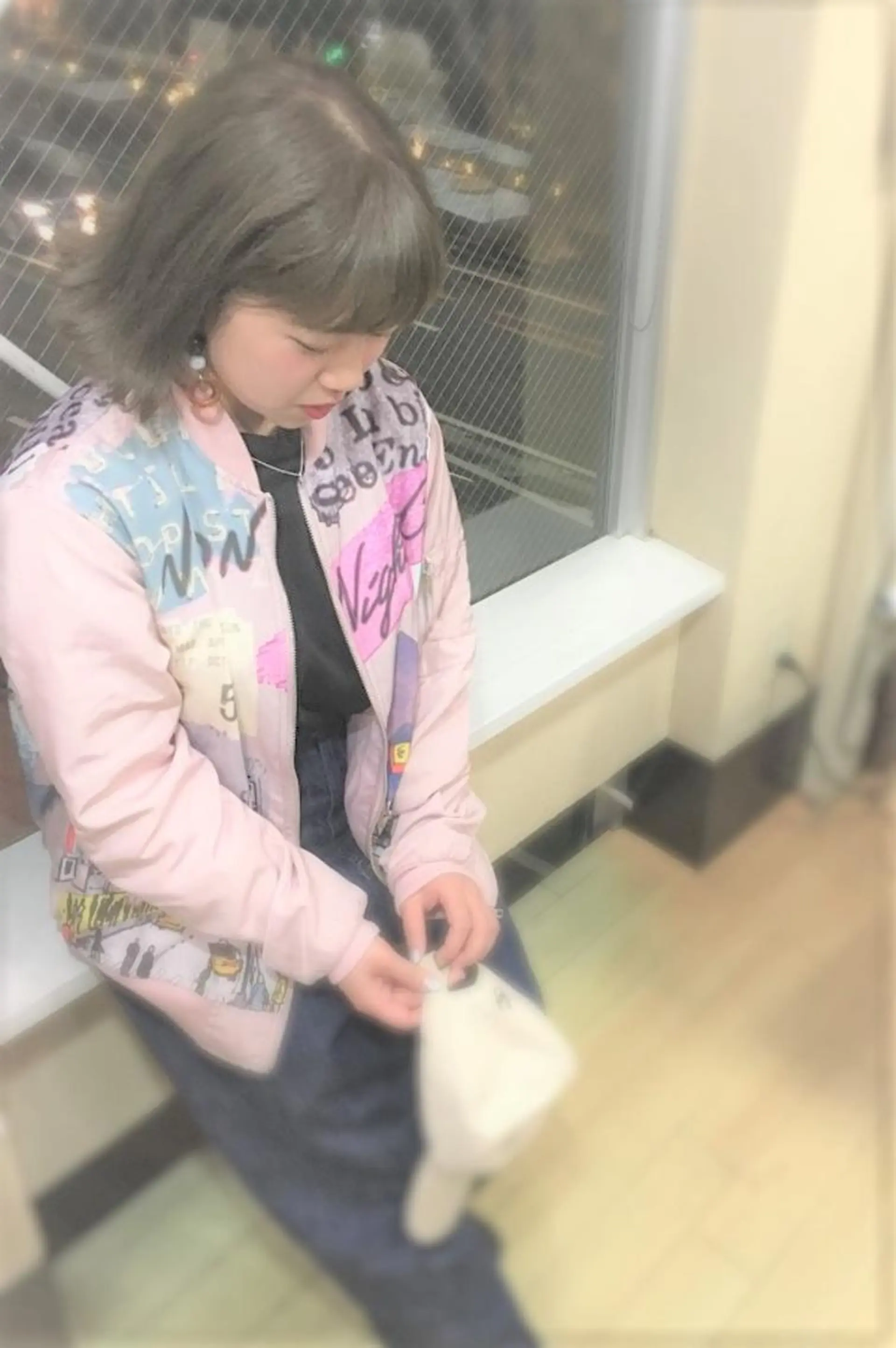 ショート カラー インナーカラー パピヨンロゼ 髪質改善/酸性のヘアスタイル