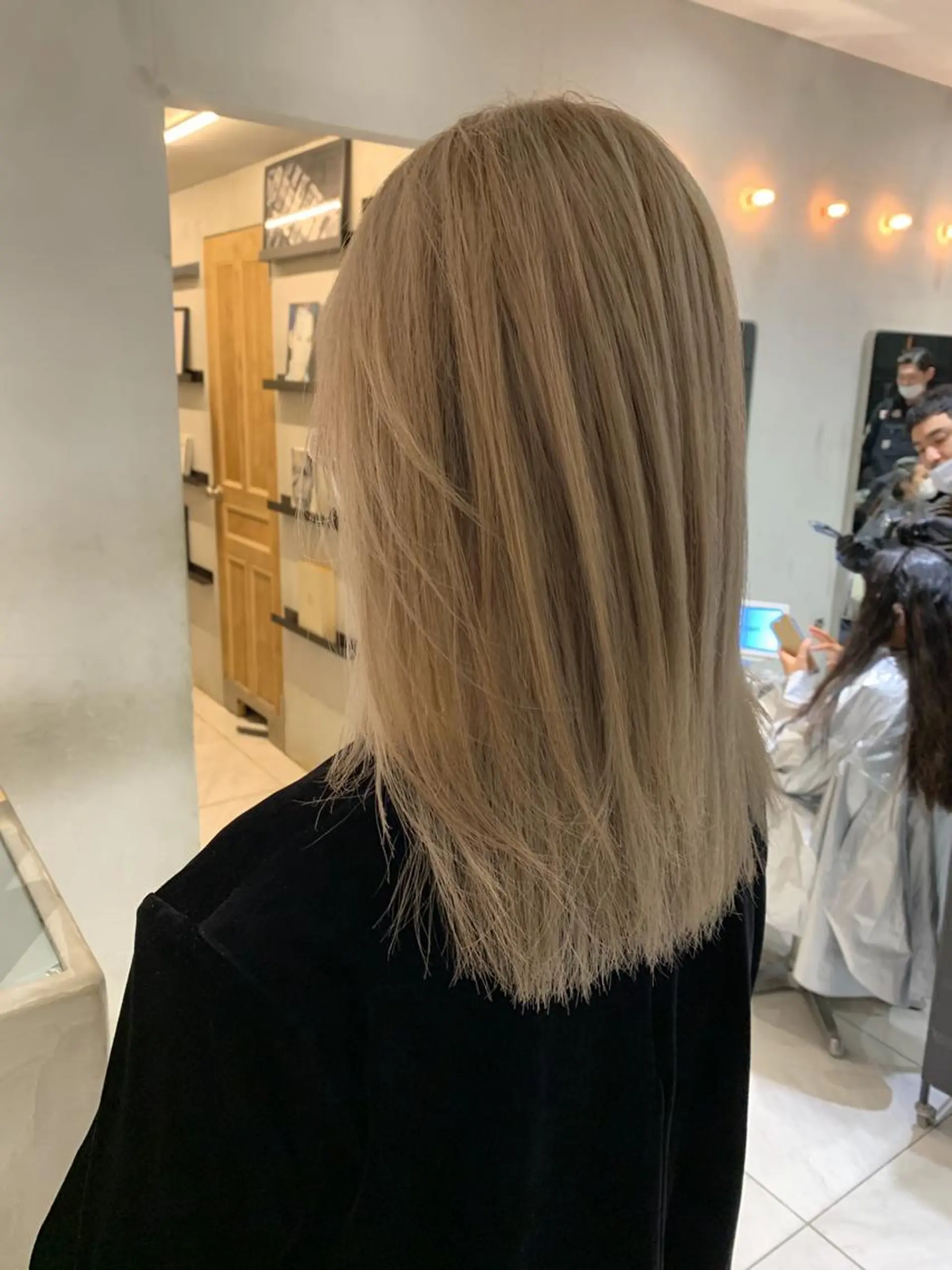 ミディアム カラー チバ タクミのヘアスタイル