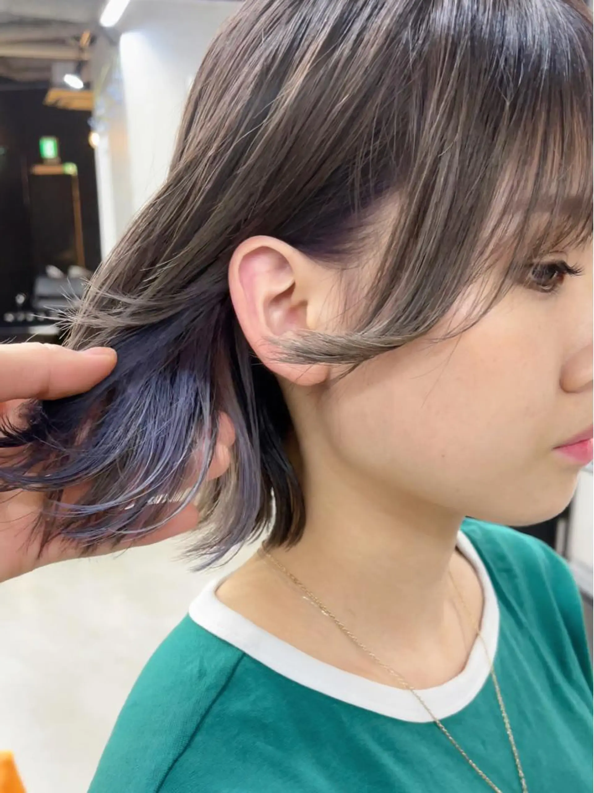 ショート パープルカラー ブリーチダブルカラー 【koide】のヘアスタイル