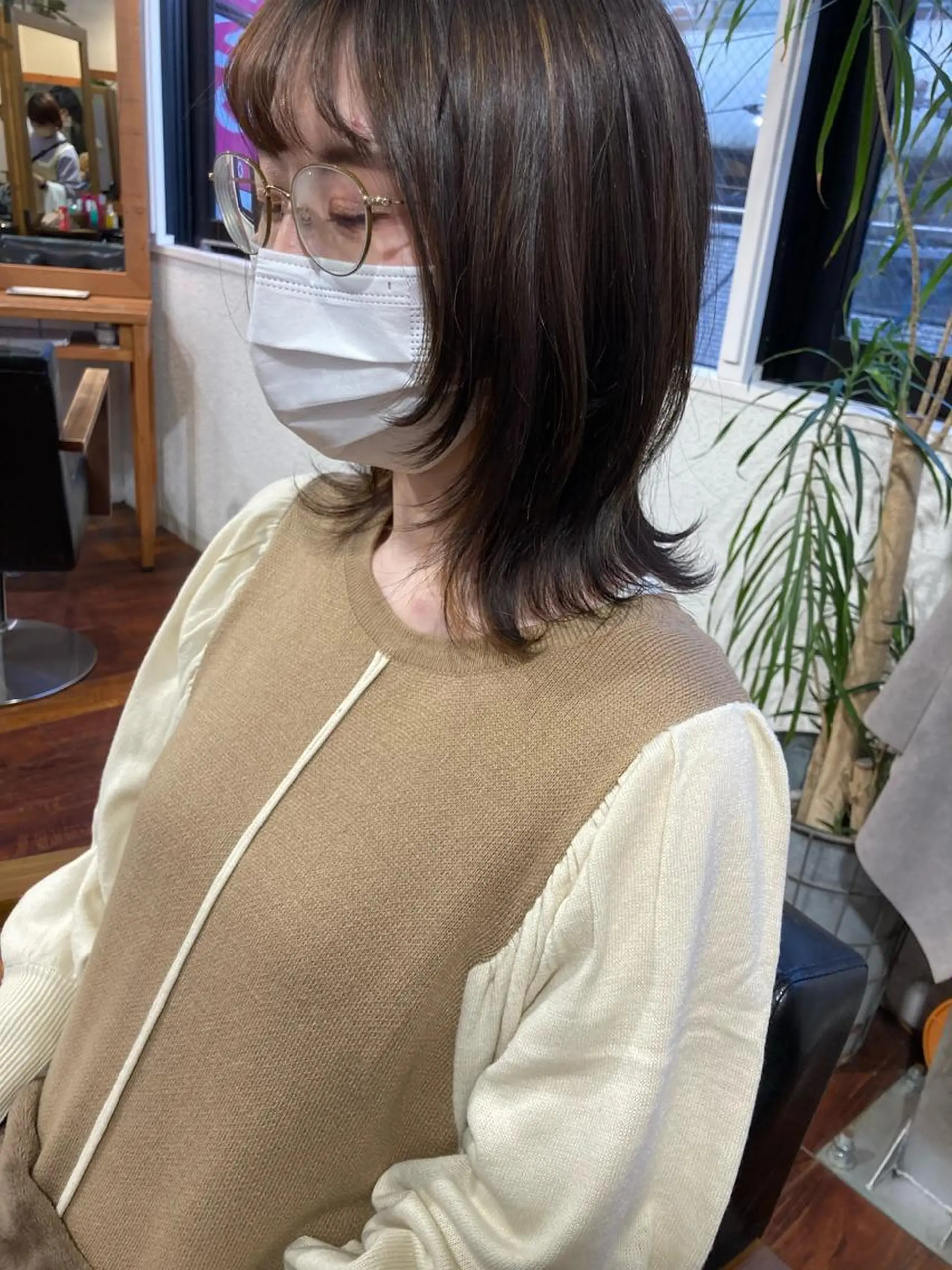 ミディアム レイヤーカット カット トリートメント 小木曽智美 /ボブ/ショートのヘアスタイル