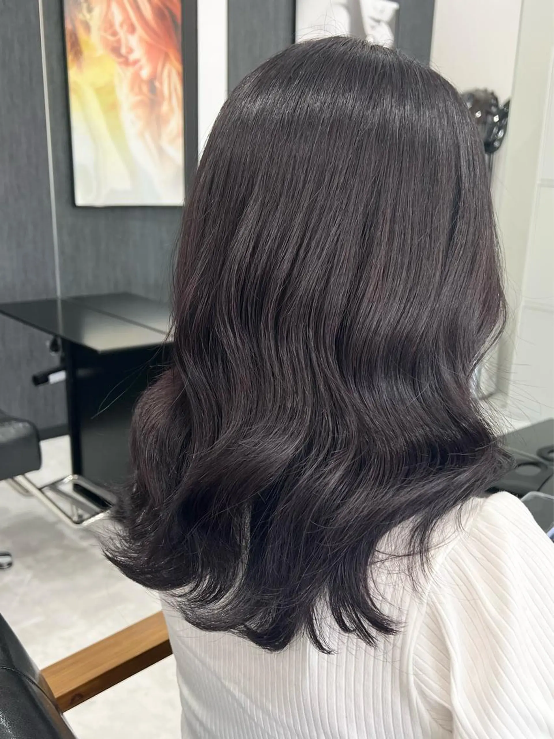 セミロング 透明感カラー🕊️✨ Mayu🦮🩶のヘアスタイル
