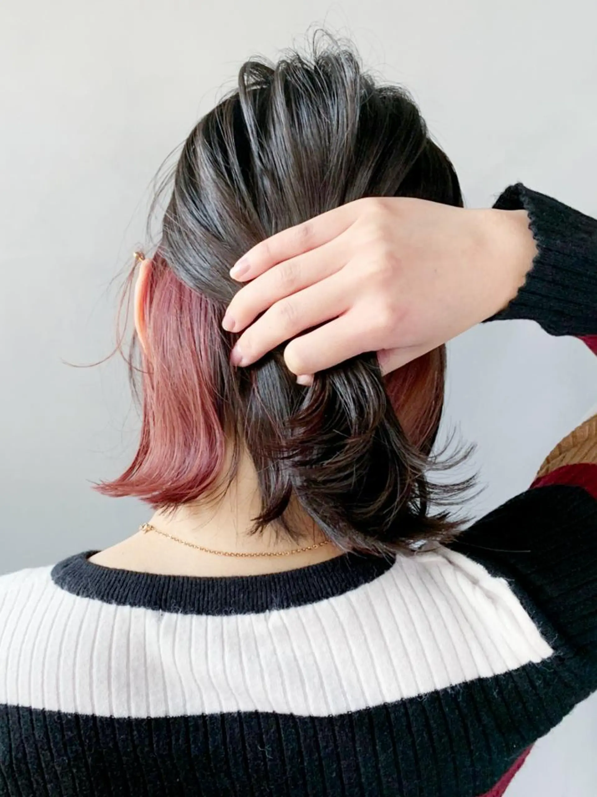 ミディアム カラー ピンクカラー ITbyALBUM 中野店のヘアスタイル