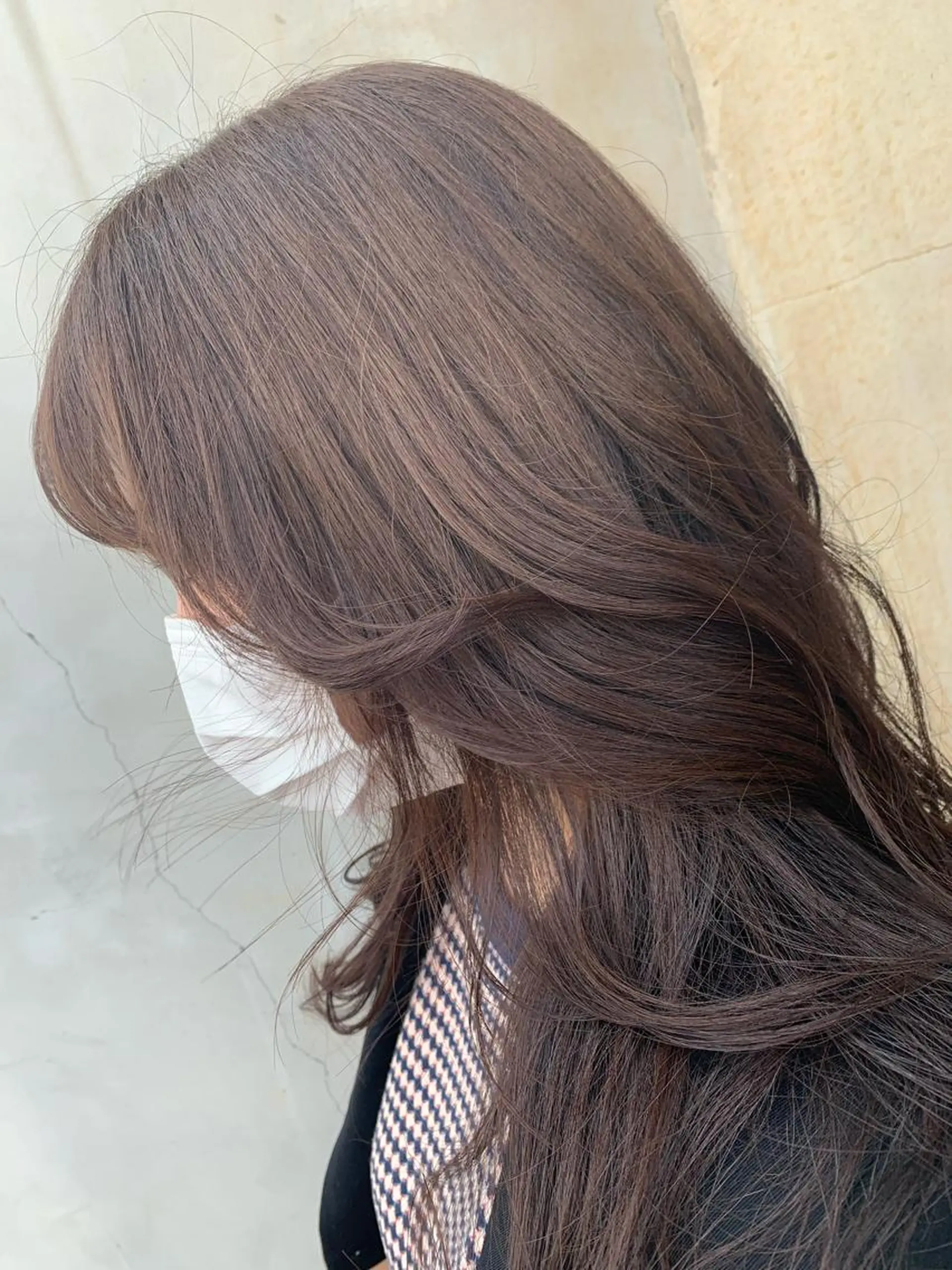 ロング カラー 顔周りカット 韓国風ヘア レイヤーカット Rapt.HAIR所属・Rapt.HAIR 中村 知里のヘアスタイル