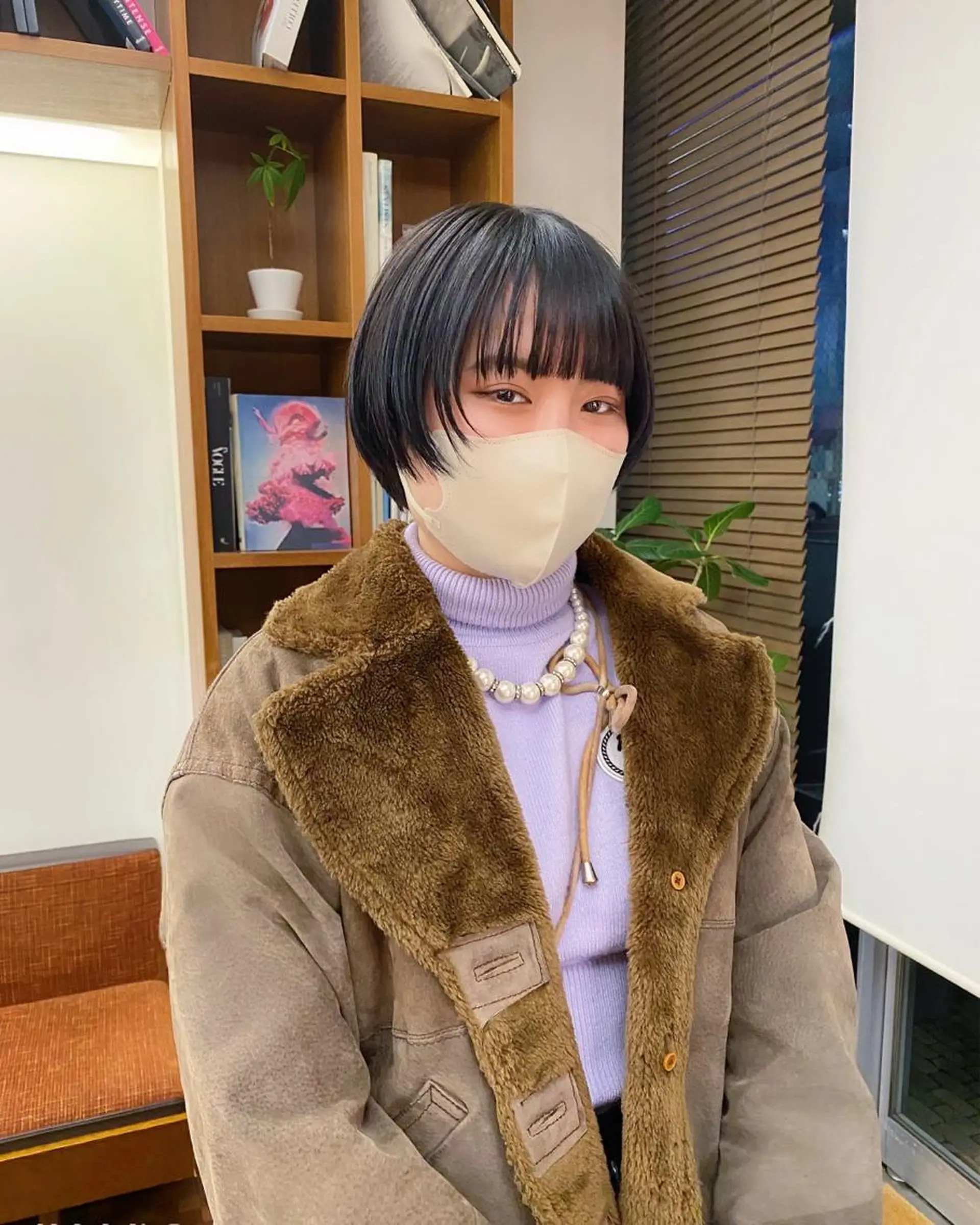 ショート カラー 似合わせレイヤー/ ニュアンスパーマ高倉のヘアスタイル