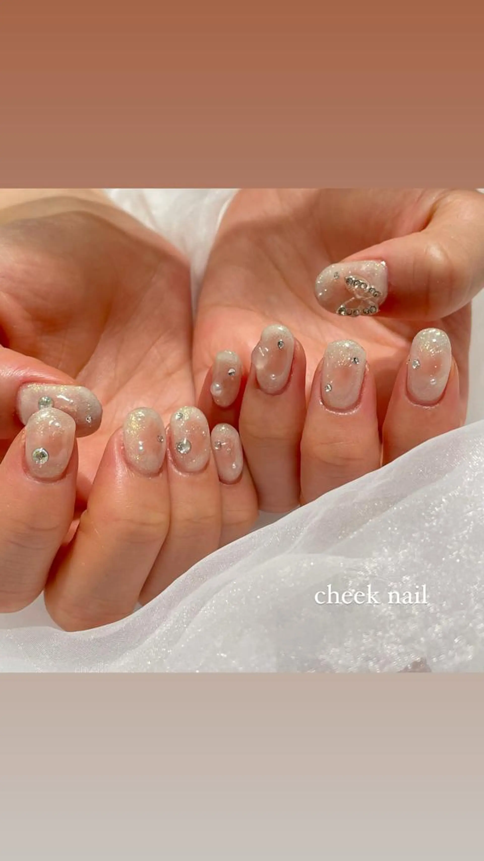ネイル ハンドネイル 淡色ネイル 🎀moeのネイルデザイン