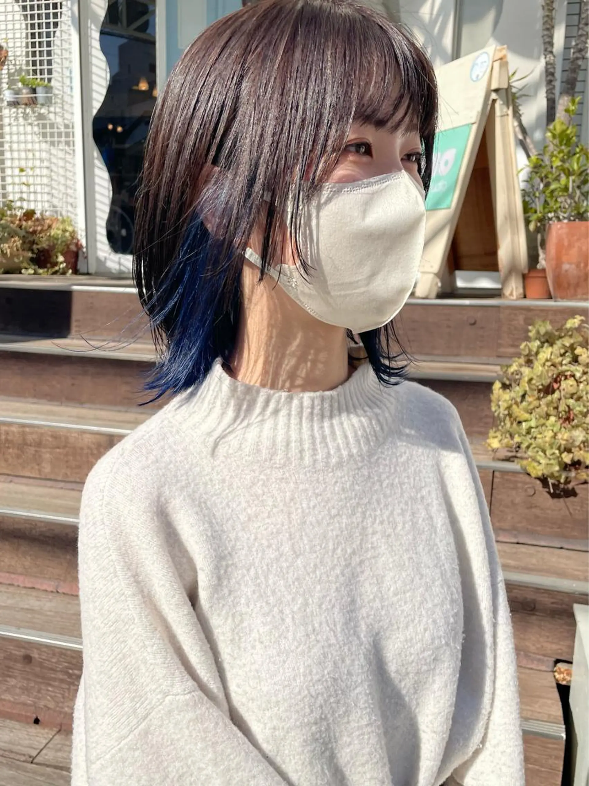 ミディアム 顔まわりレイヤー レイヤーカット ウルフカット 🐺高椋 海/ウルフ/レイヤーのヘアスタイル