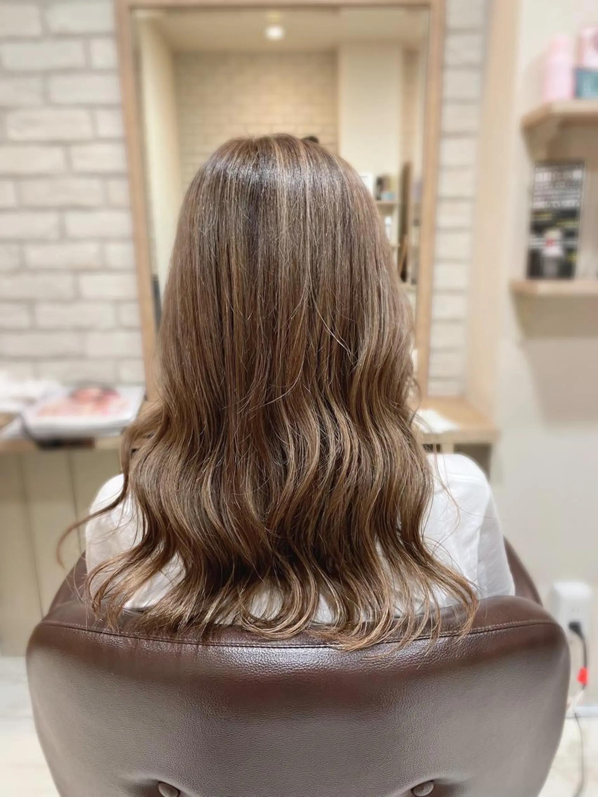 ロング カラー カット ヘアカラー トリートメント 清水 有実子のヘアスタイル