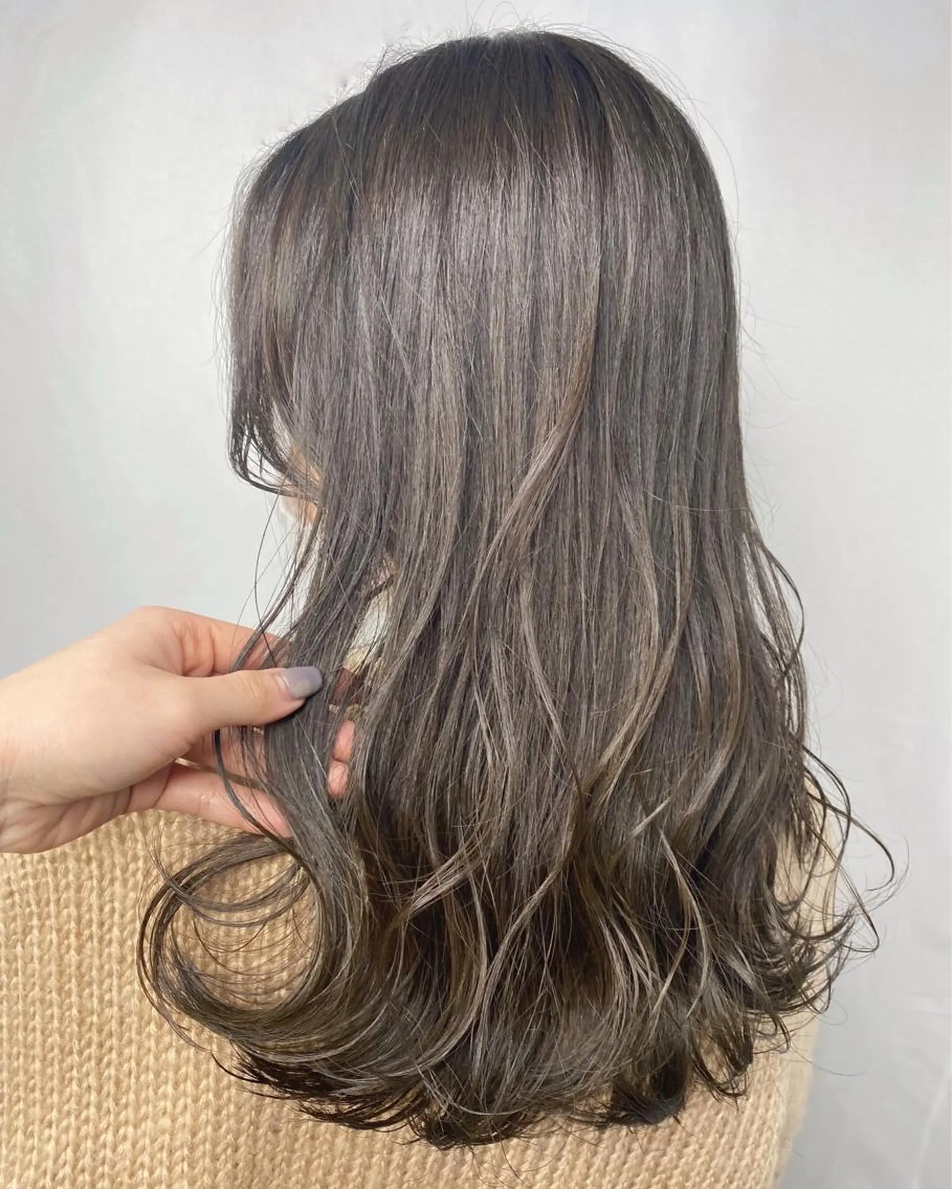 セミロング カラー カット ヘアカラー Hatanaka Airiのヘアスタイル