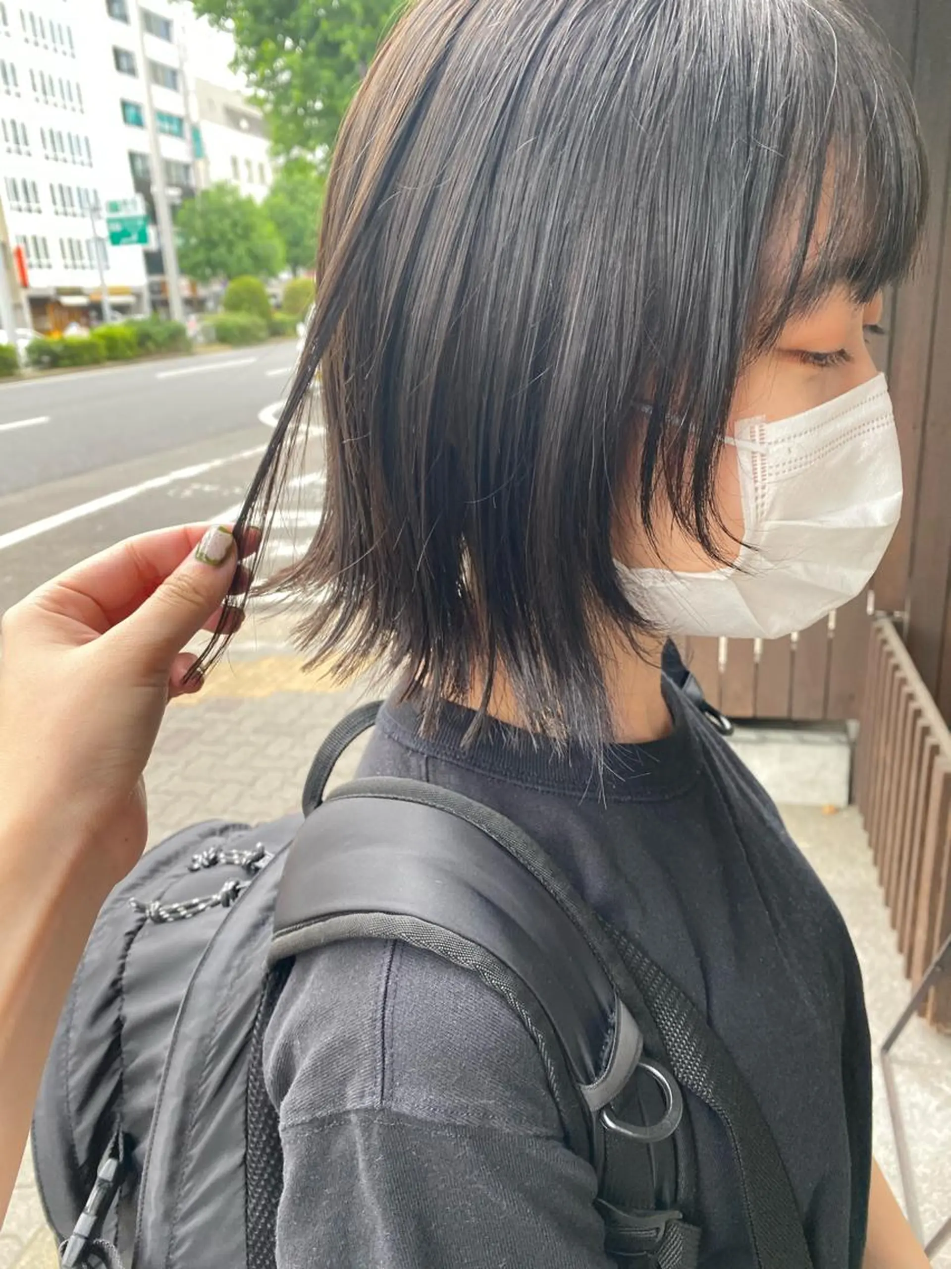 ミディアム カラー 顔まわりレイヤー レイヤーカット ｲﾁｶﾜ ﾐｵ/ minim hairのヘアスタイル