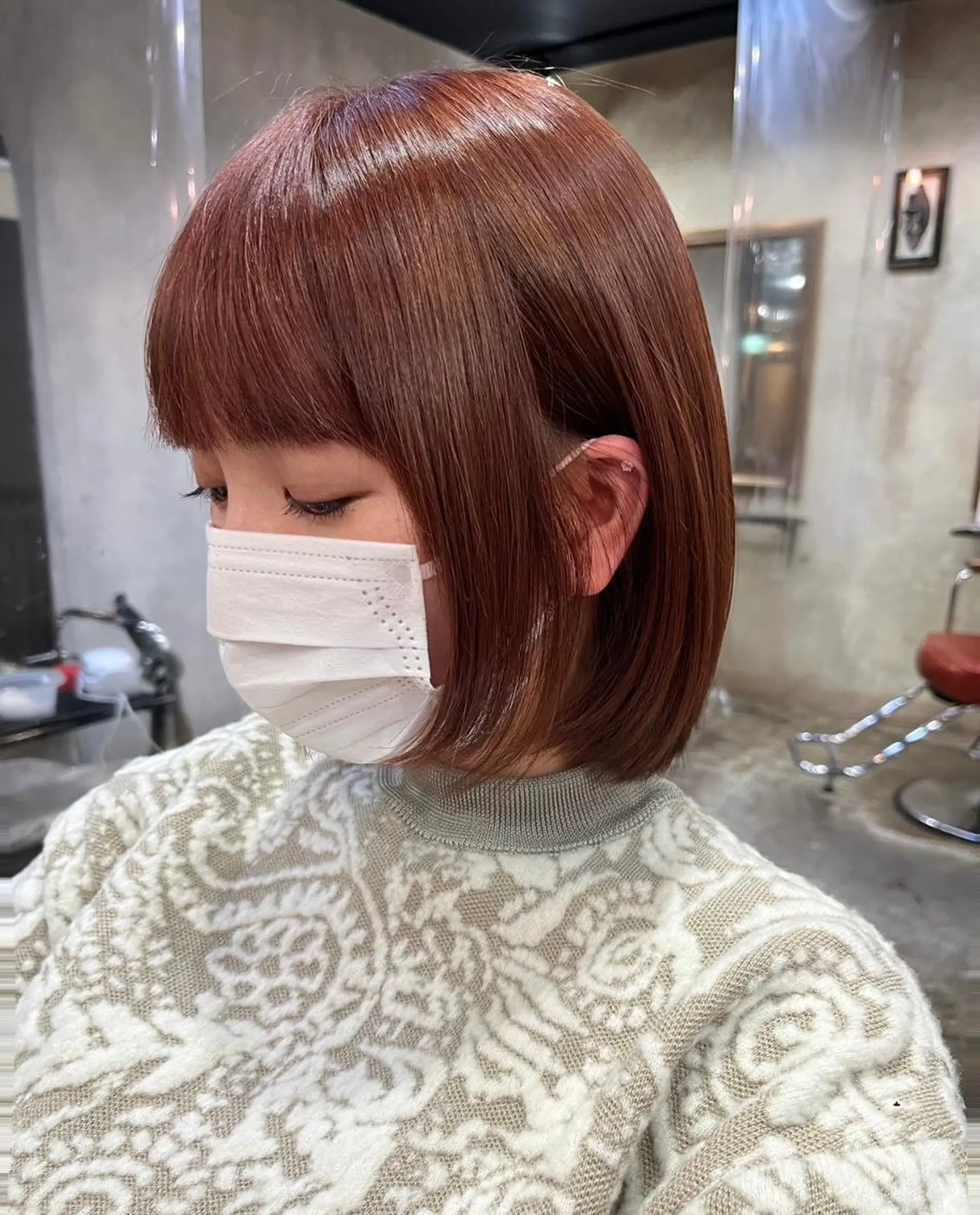 ロング カラー パーマ アディクシーカラー アッシュ バレイヤージュ ミストバング ブリーチ 初めでも安心🌟 newi町田✂のヘアスタイル