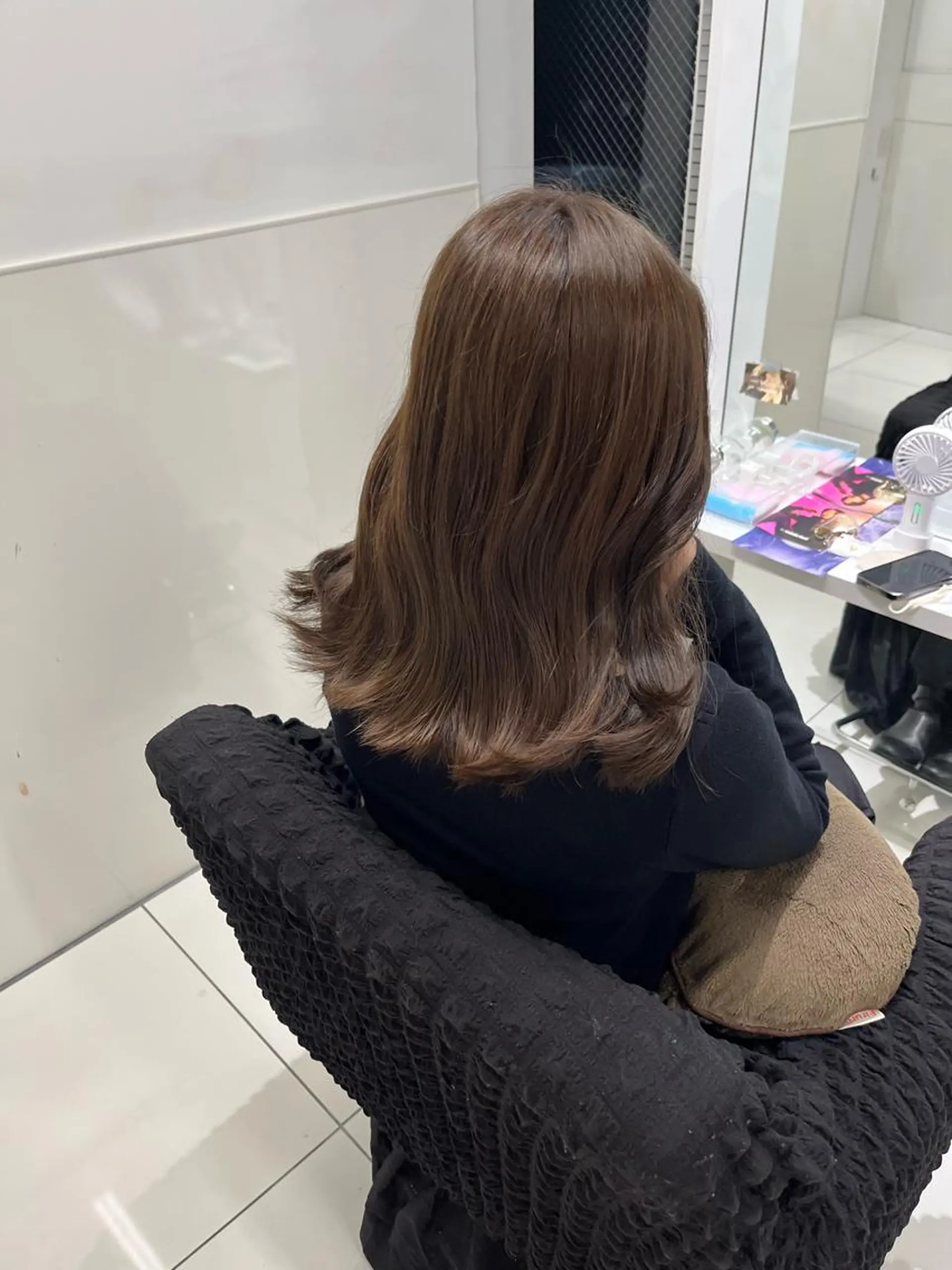 ミディアム りおな/髪質改善/ カラー /平尾のヘアスタイル