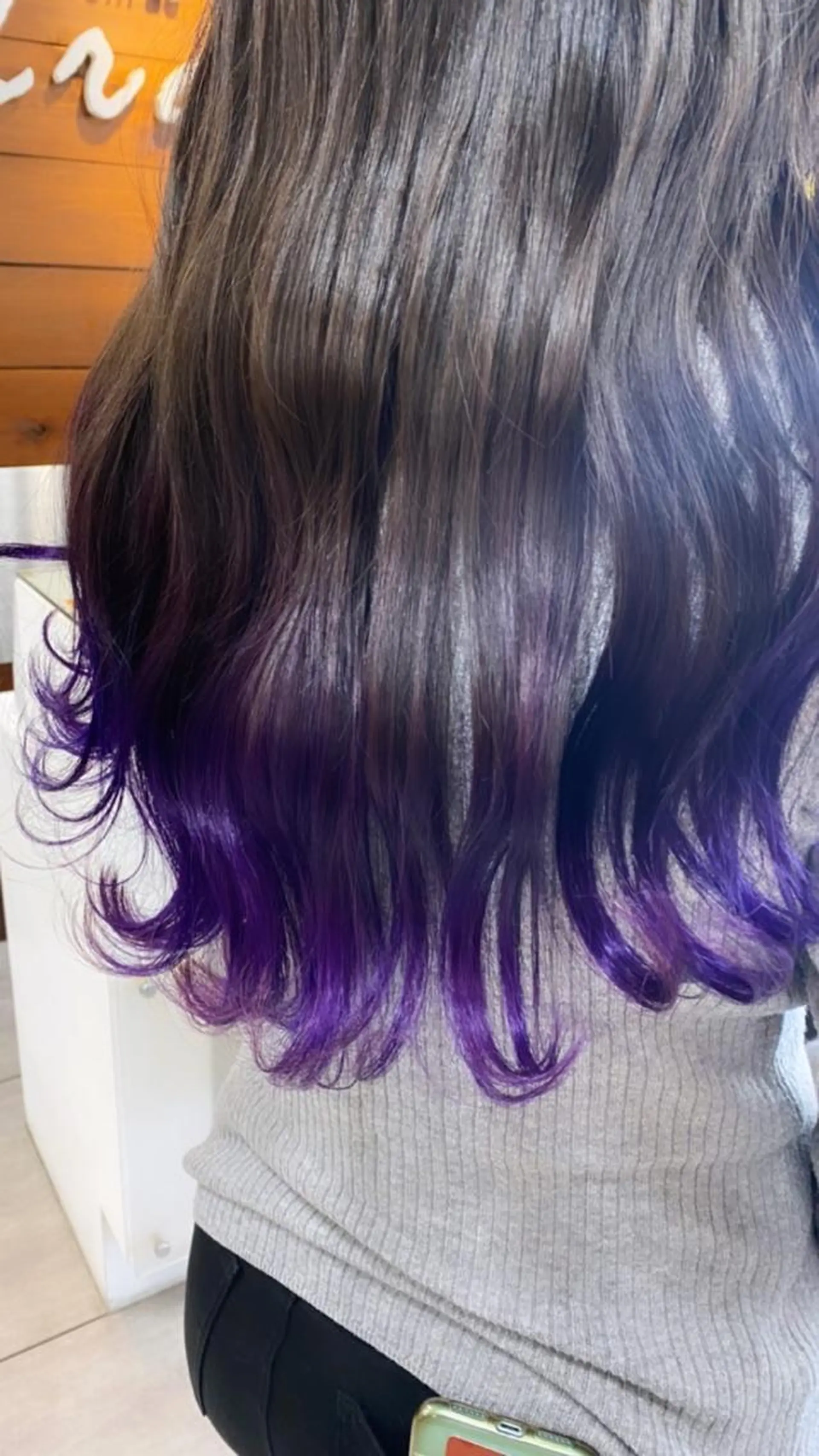 ロング カラー ヘアアレンジ ヘアカラー トリートメント 川上 麻梨阿のヘアスタイル