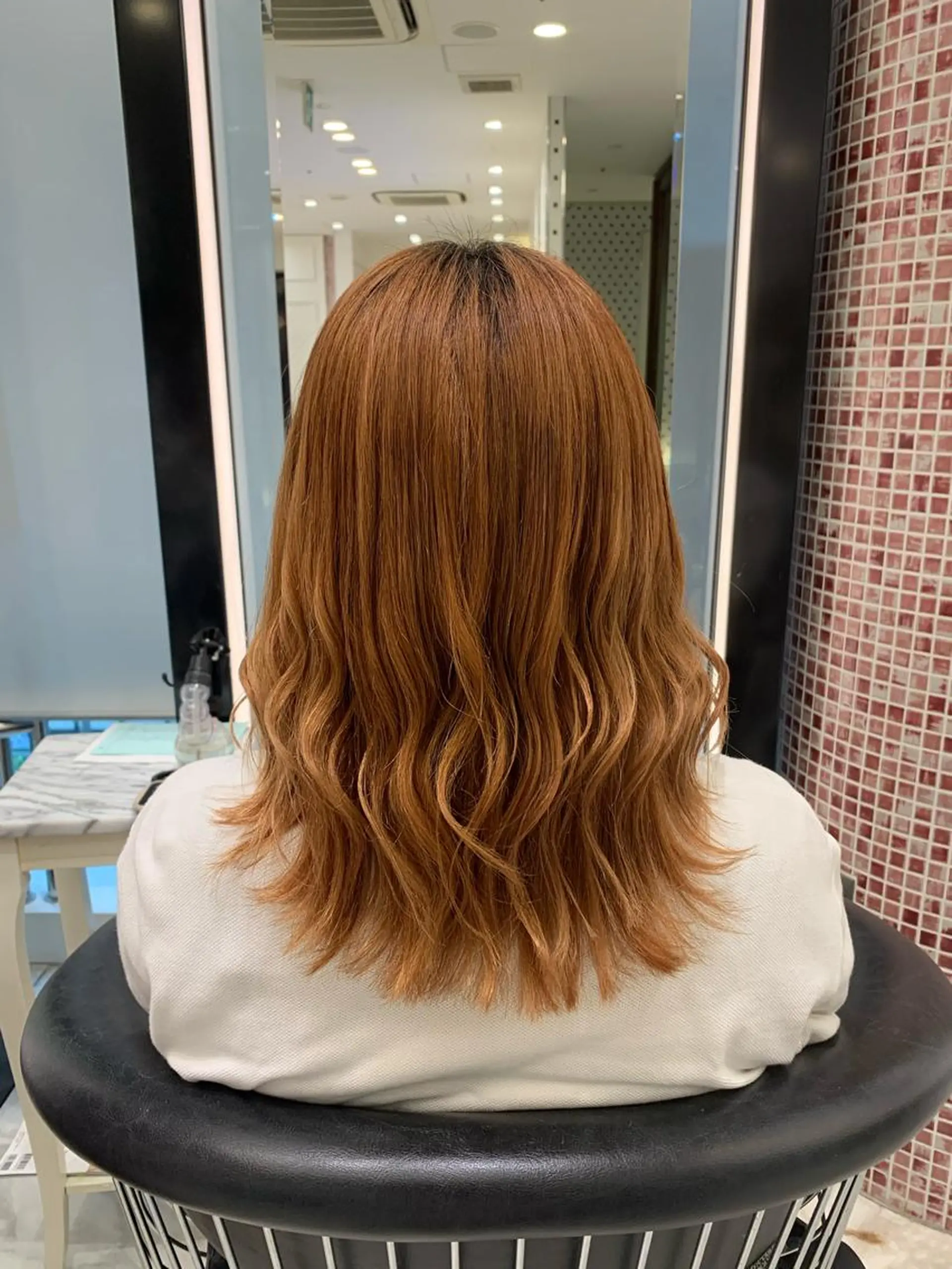 ミディアム デジタルパーマ🫧 韓国風ヘア🫧サクラのヘアスタイル