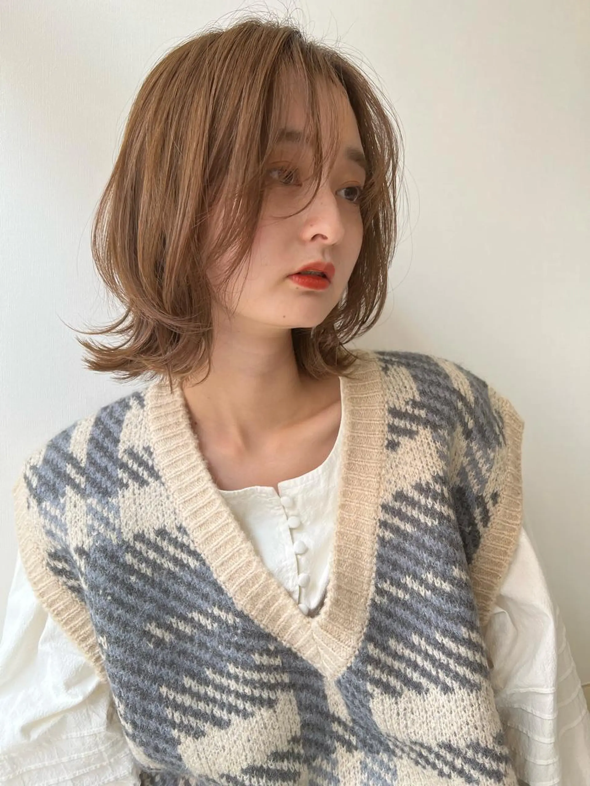 ミディアム カラー 髪質改善サロン Canon bellのヘアスタイル