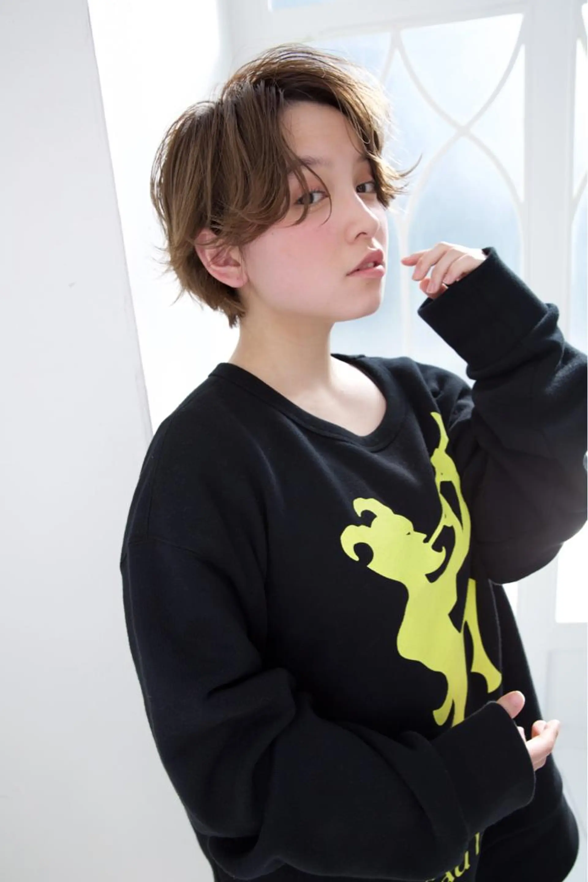 ショート カット ヘアカラー トリートメント ○HITOMI ○のヘアスタイル