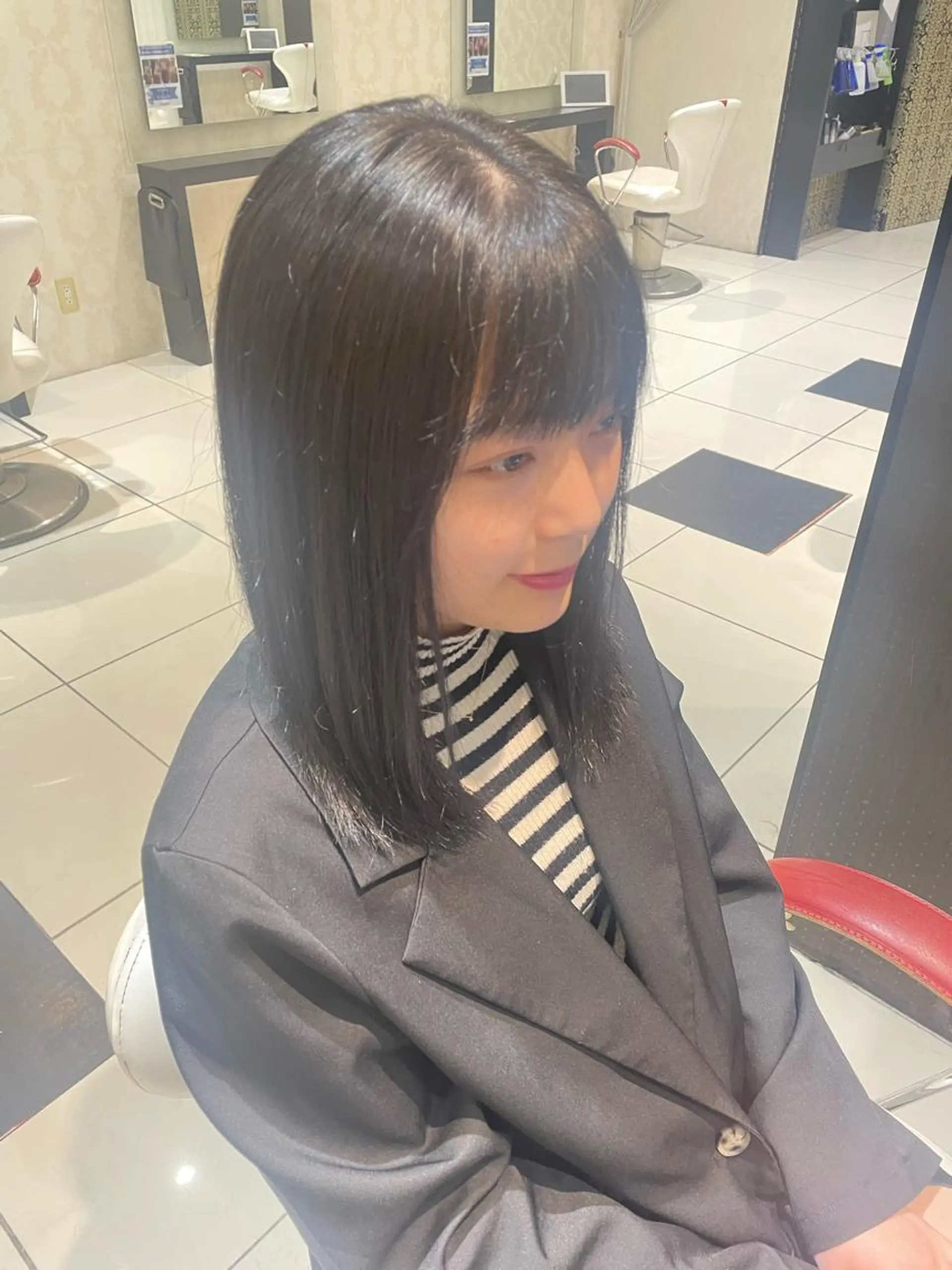 ミディアム ヘアカラー トリートメント 💞暖色カラー 💞risaのヘアスタイル