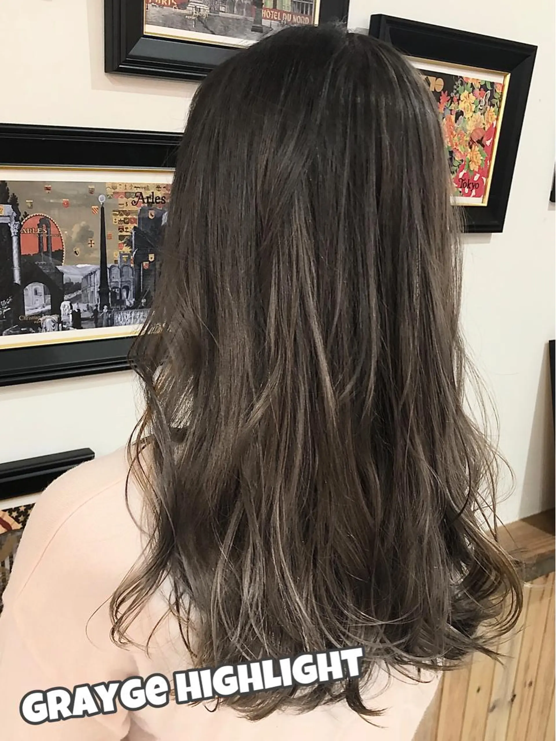 ロング カラー パーマ ヘアアレンジ ハイライトカラー ハイライト ヘアカラー トリートメント ヘアセット 吉田裕太/ハイライト ダブルカラーのヘアスタイル