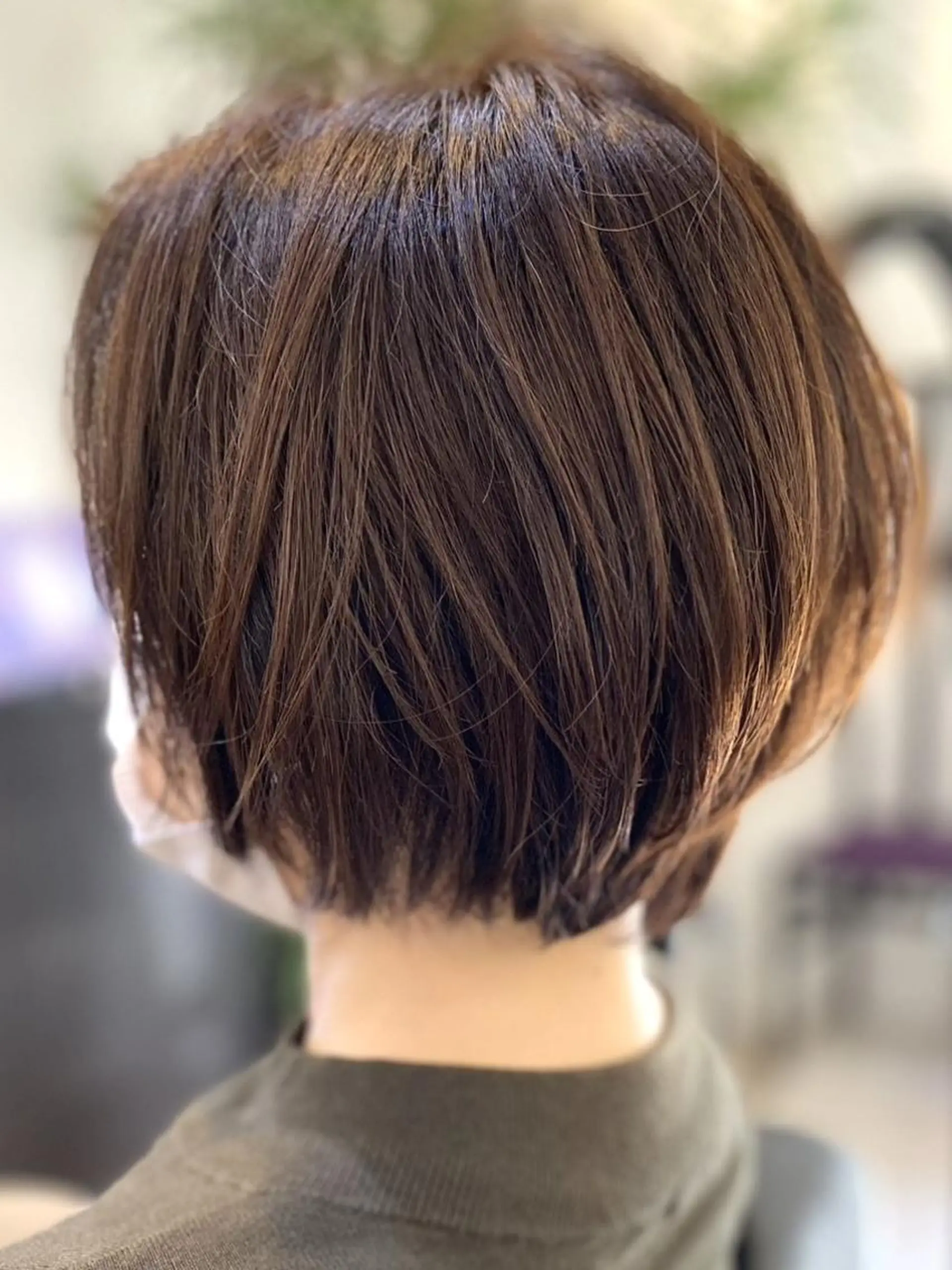 ミディアム カラー 正分 真美のヘアスタイル