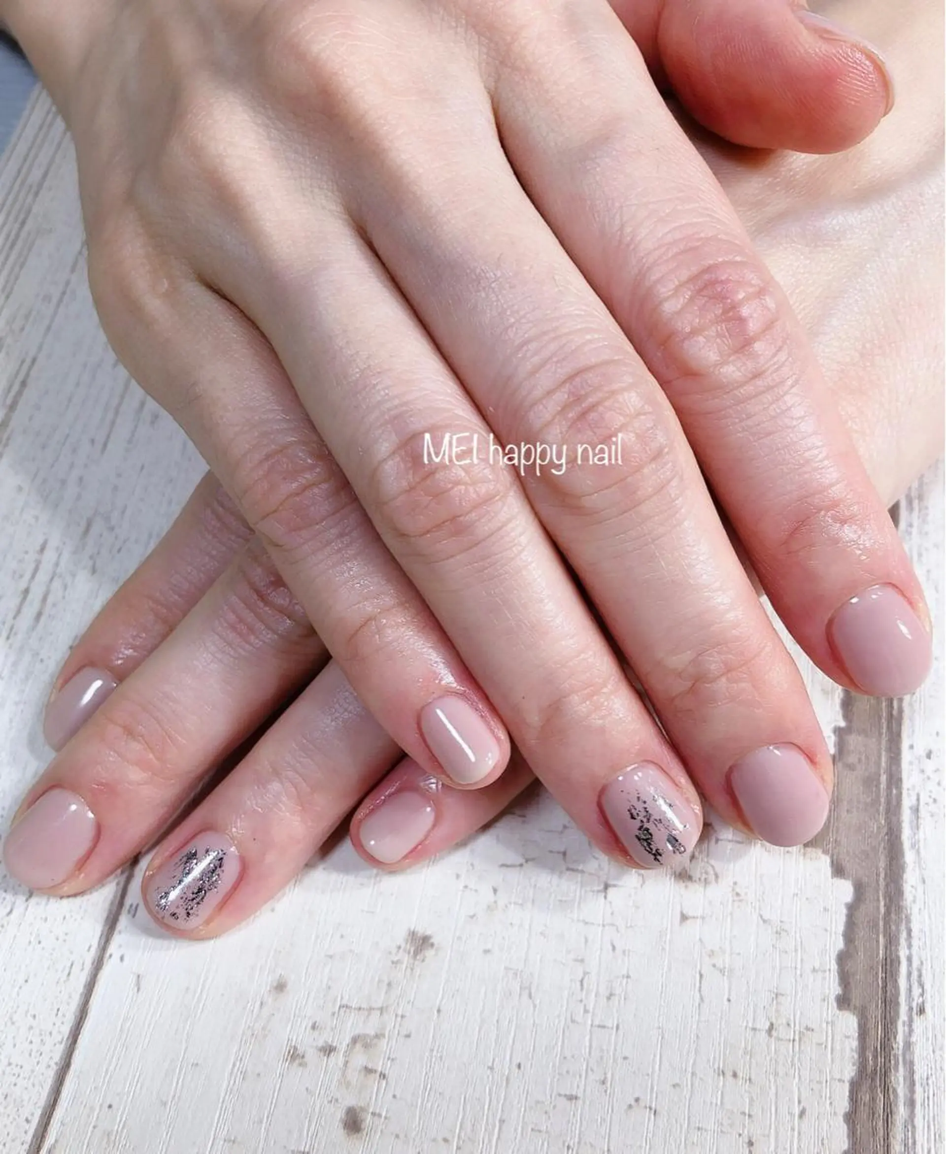 ネイル 北浦和 自爪育成ケアのネイルデザイン